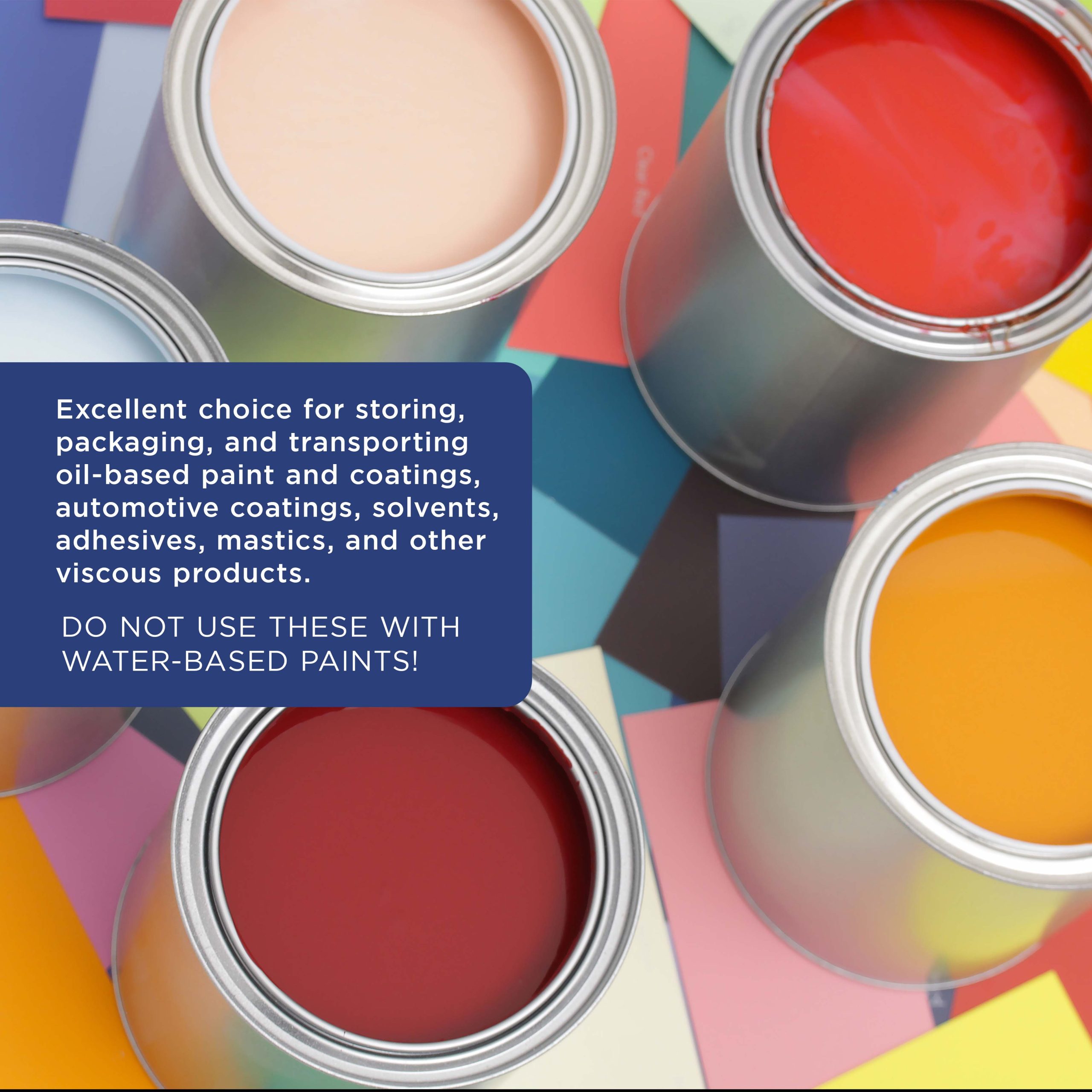1 Quart Unlined Empty Metal Paint Can Bucket with Lids. Pack of 6 - Triple Tight Lid Seal. 32 fl. oz. Steel Coating Storage Container Tin - Image 5
