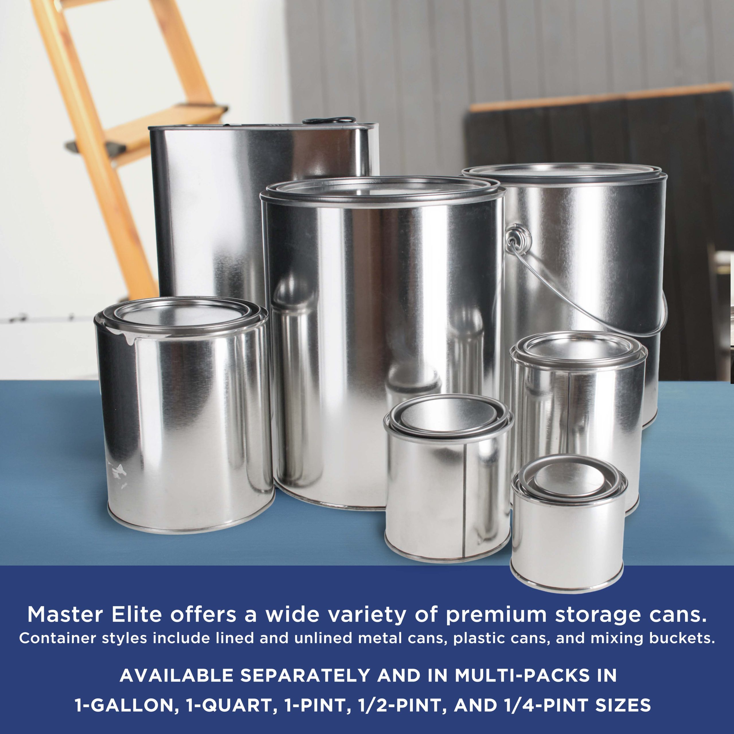 1/4 Pint Unlined Empty Metal Paint Can Bucket with Lids. Pack of 8 - Triple Tight Lid Seal. 4 fl. oz. Steel Coating Storage Container Tin - Image 7