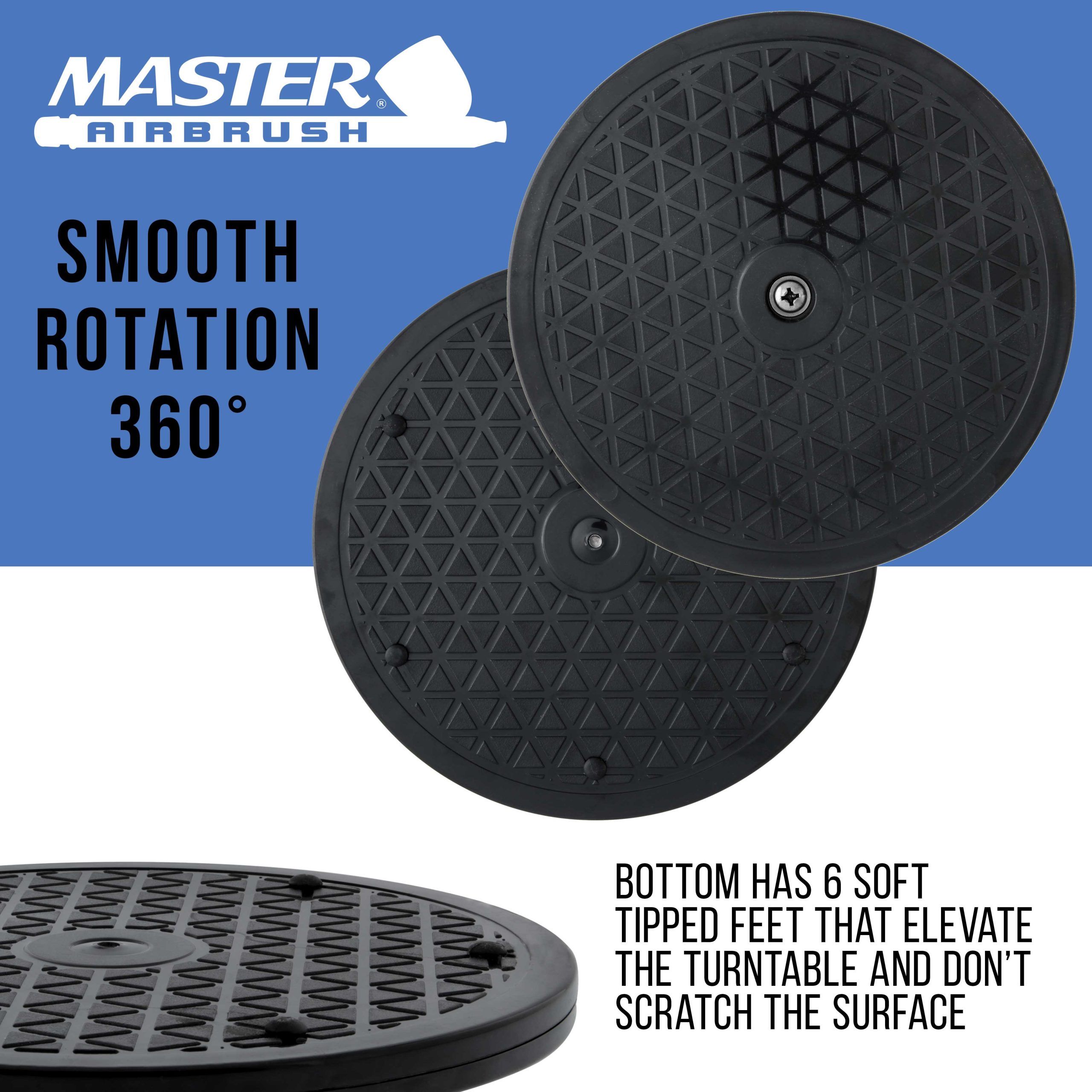 Master Smooth Rotating 7.5 in. Diameter Turntable - Ideal for Hobby Spray Booths. Airbrushing Projects. Cake Decorating - Image 3
