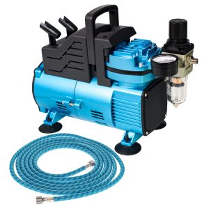 1/5 HP Super Cool Runner Dual Fan Air Compressor Kit Model TC-420 - Professional Single-Piston. 2 Cooling Fans. Regulator Water Trap