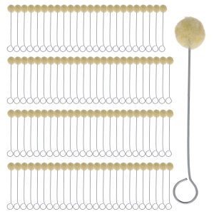 - Wool Daubers Ball Brush (Pack of 100) - Applicator Tool for Leather Dye. Dying. Staining. Crafting. DIY Crafts Projects. Gluing