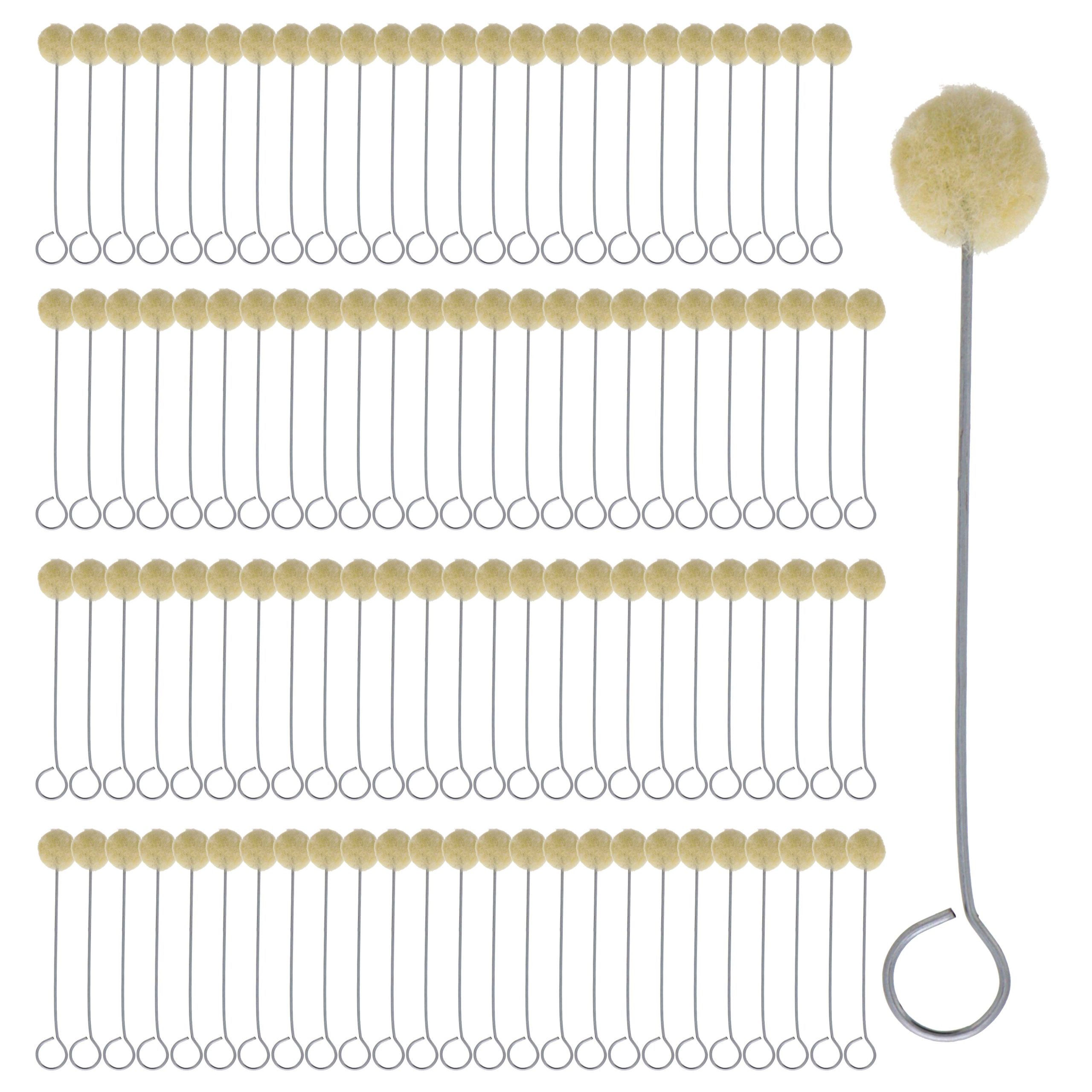- Wool Daubers Ball Brush (Pack of 100) - Applicator Tool for Leather Dye. Dying. Staining. Crafting. DIY Crafts Projects. Gluing