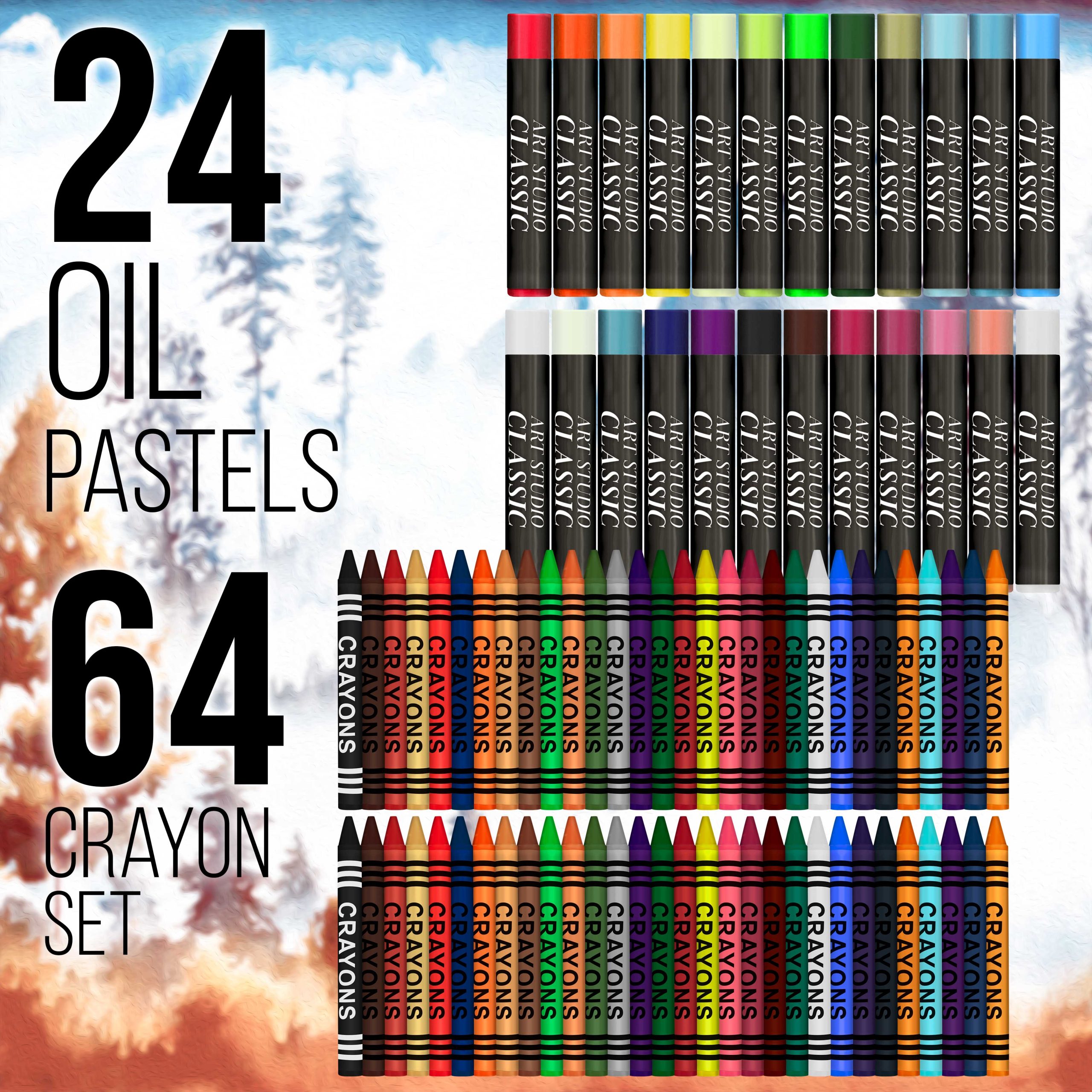 163-Piece Mega Wood Box Artist Kit with Easel. Painting. Drawing & Art Supplies for Adults - Watercolors. Oil Pastels. Pencils. Crayons & Brushes - Art Kit for Adults. Gift Set - Image 6