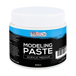 Acrylic Modeling Paste - 16.9oz (500ml) Lightweight. Flexible. Mixable. Sandable. and Archival-Safe