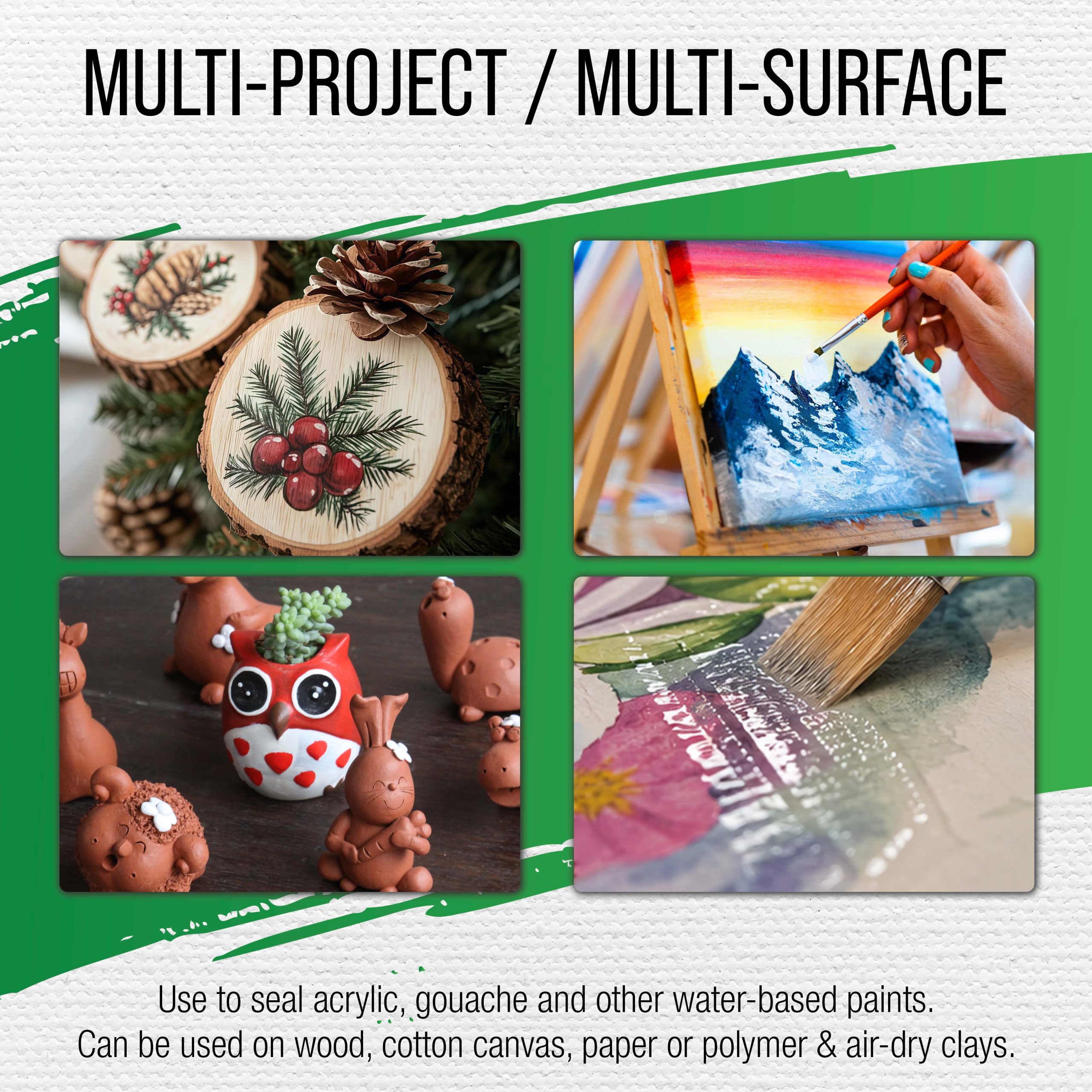 32 oz Matte Acrylic Varnish for Acrylic Painting. Permanent Clear Protection. Reduces UV & Photography Glare - Image 6
