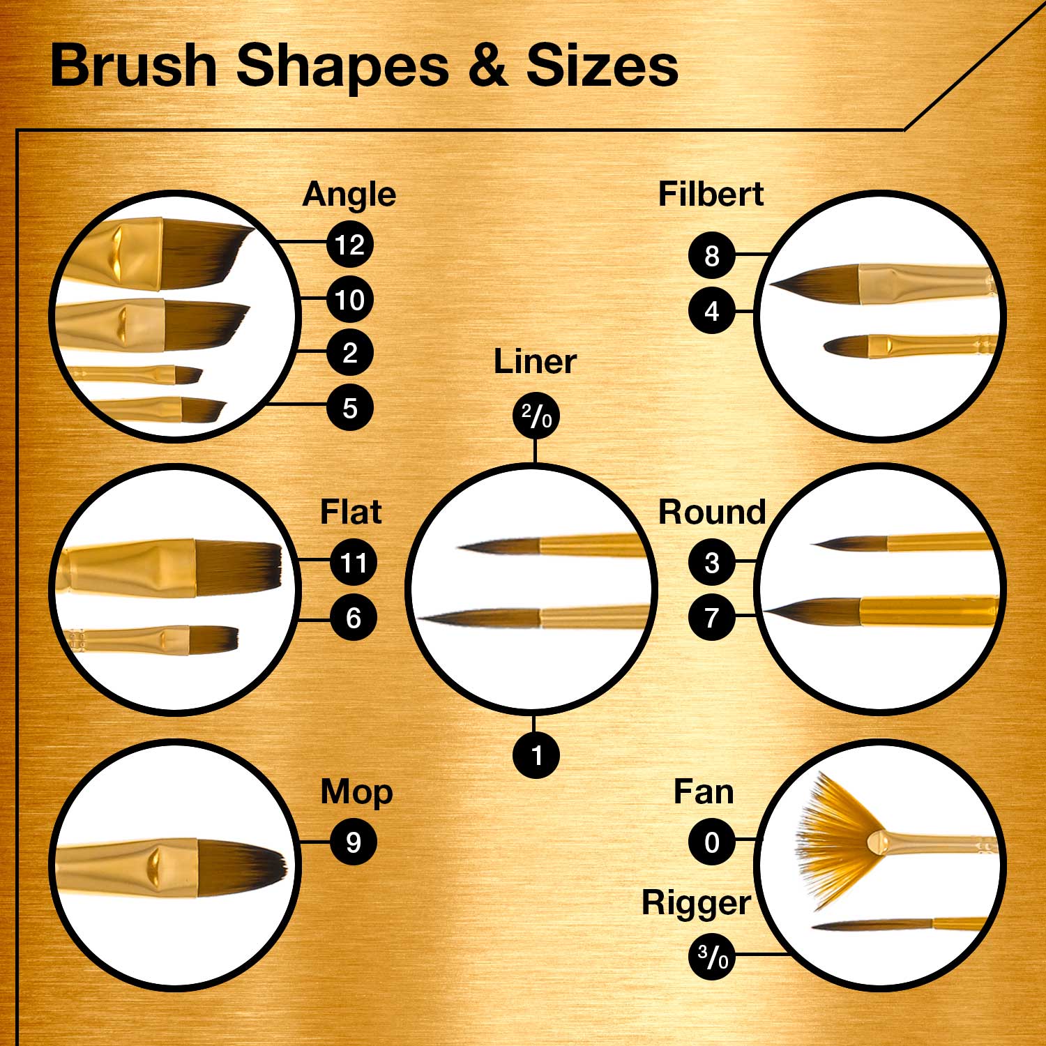 15 Piece Artist Long Handle Paint Brush Set in Zippered Nylon Pop-Up Travel Storage Case - Image 3