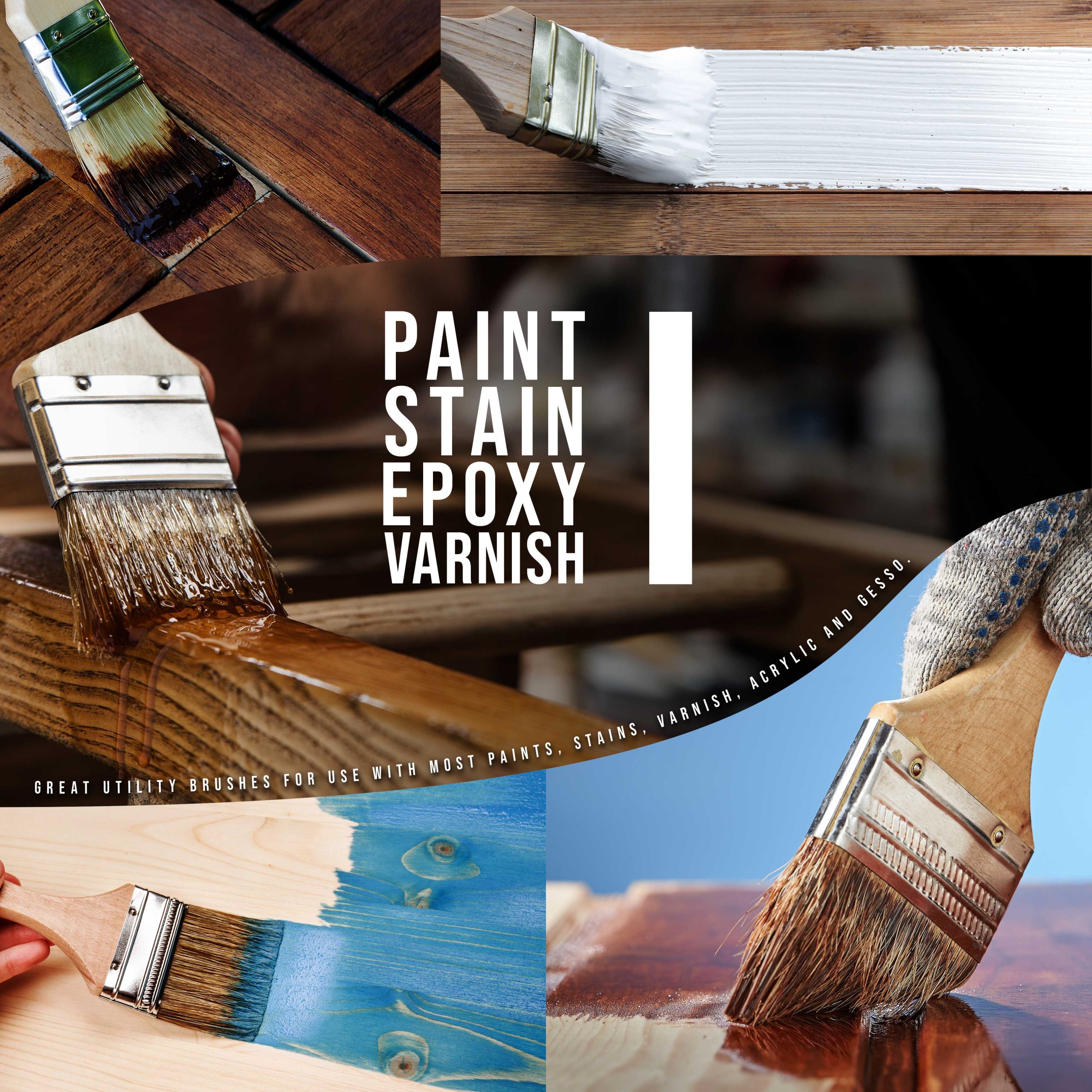 288 Pack of 2 inch Paint and Chip Paint Brushes for Paint. Stains. Varnishes. Glues. and Gesso - Image 3