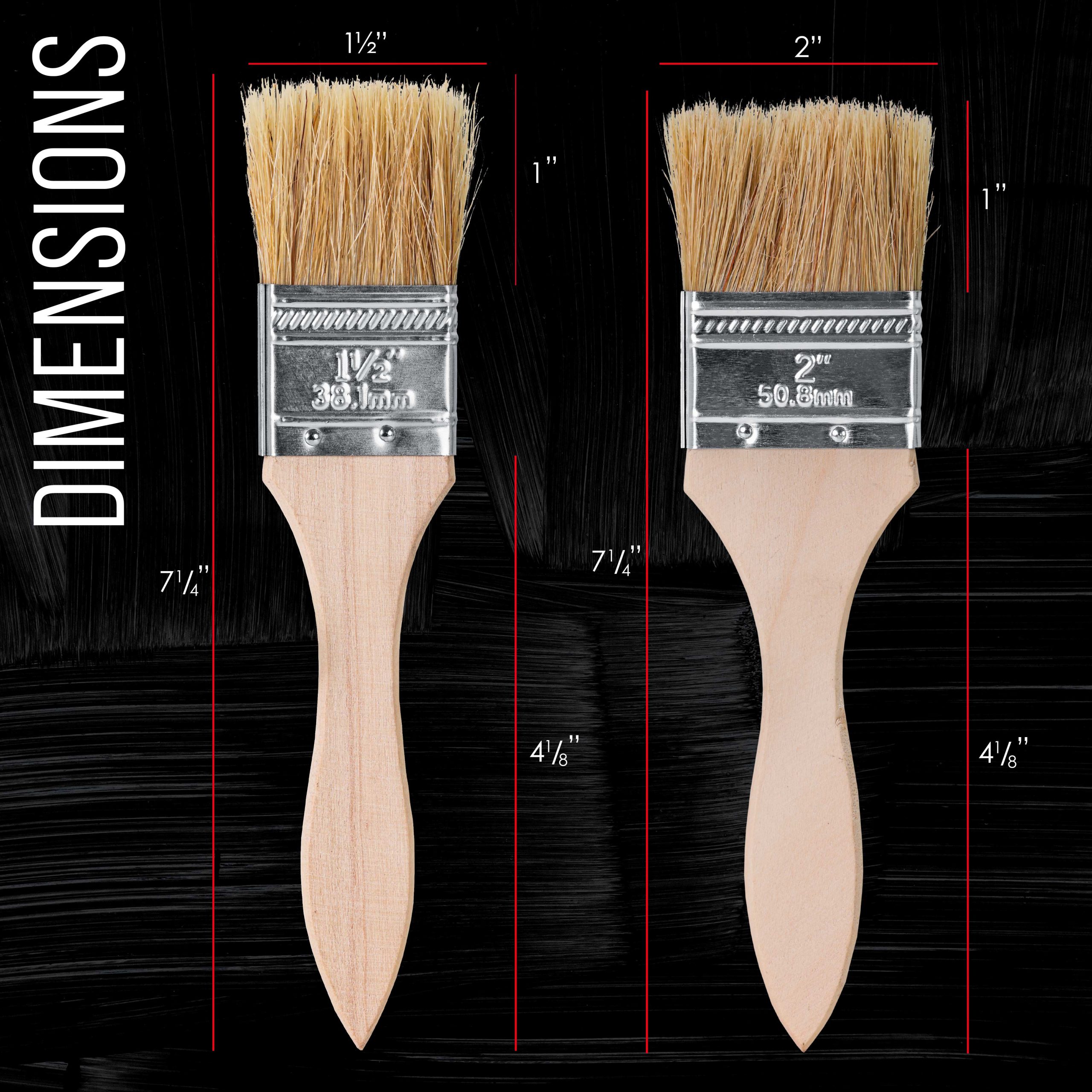 20 Pack of Assorted Size Paint and Chip Paint Brushes for Paint. Stains. Varnishes. Glues. and Gesso - Image 4