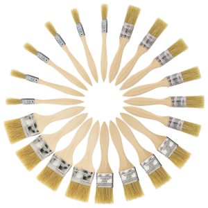 20 Pack of Assorted Size Paint and Chip Paint Brushes for Paint. Stains. Varnishes. Glues. and Gesso