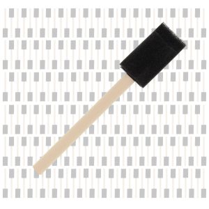 1 inch Foam Sponge Wood Handle Paint Brush Set (Full Case of 600) - Lightweight. durable and great for Acrylics. Stains. Varnishes. Crafts. Art
