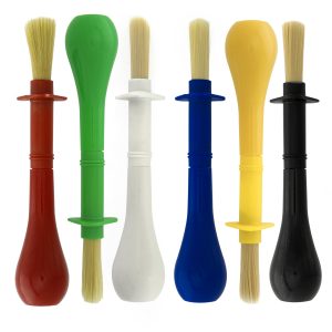 6-Piece Jumbo Tempera Art Brushes - Plastic Handle Round Brushes. Stubby Grip - Classroom Paint Brushes for Crafts. Tempera & Acrylic Painting. Ideal for Beginners & Students