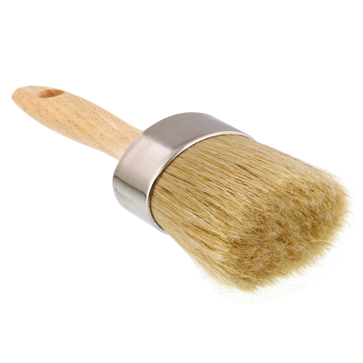 Multi Use 2-1/8 Oval Chalk and Wax Brush for Chairs. Dressers. Cabinets and Other Wood Furniture - 100% Natural Bristles. Lightweight. Rust Resistant - Image 5