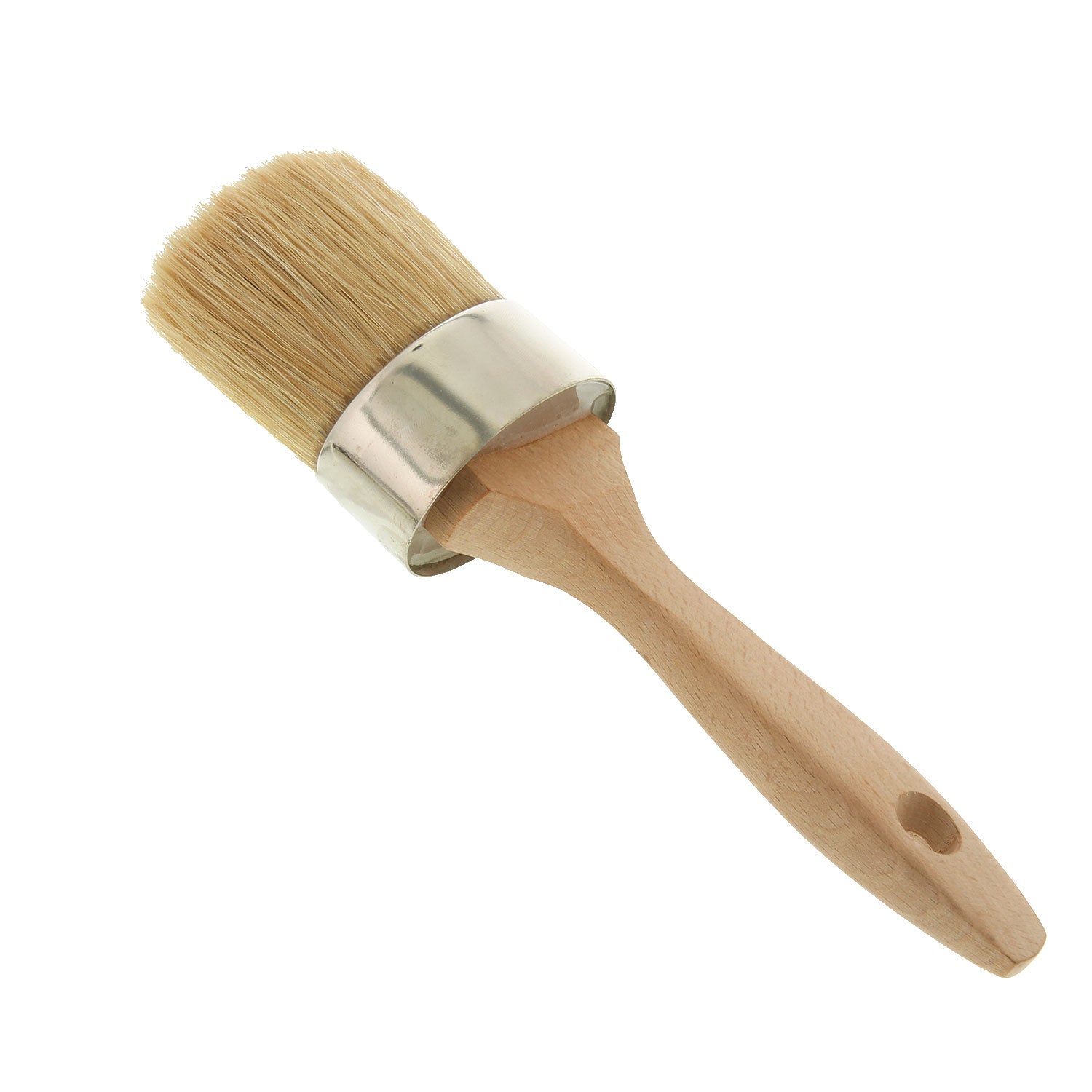 Multi Use 2-1/8 Oval Chalk and Wax Brush for Chairs. Dressers. Cabinets and Other Wood Furniture - 100% Natural Bristles. Lightweight. Rust Resistant - Image 6