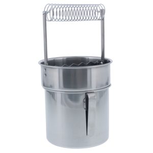 Stainless Steel Paint Brush Washer with Wash Tank. Spiral Holder. and Sediment Grate - Oil Paint Brush Cleaner for Artists
