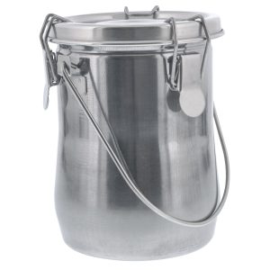 Large Stainless Steel Leak-Proof Deluxe Paint Brush Washer with Wash Tank. Clip-On Lid. and Strainer Cup - Oil Paint Brush Cleaner for Artists