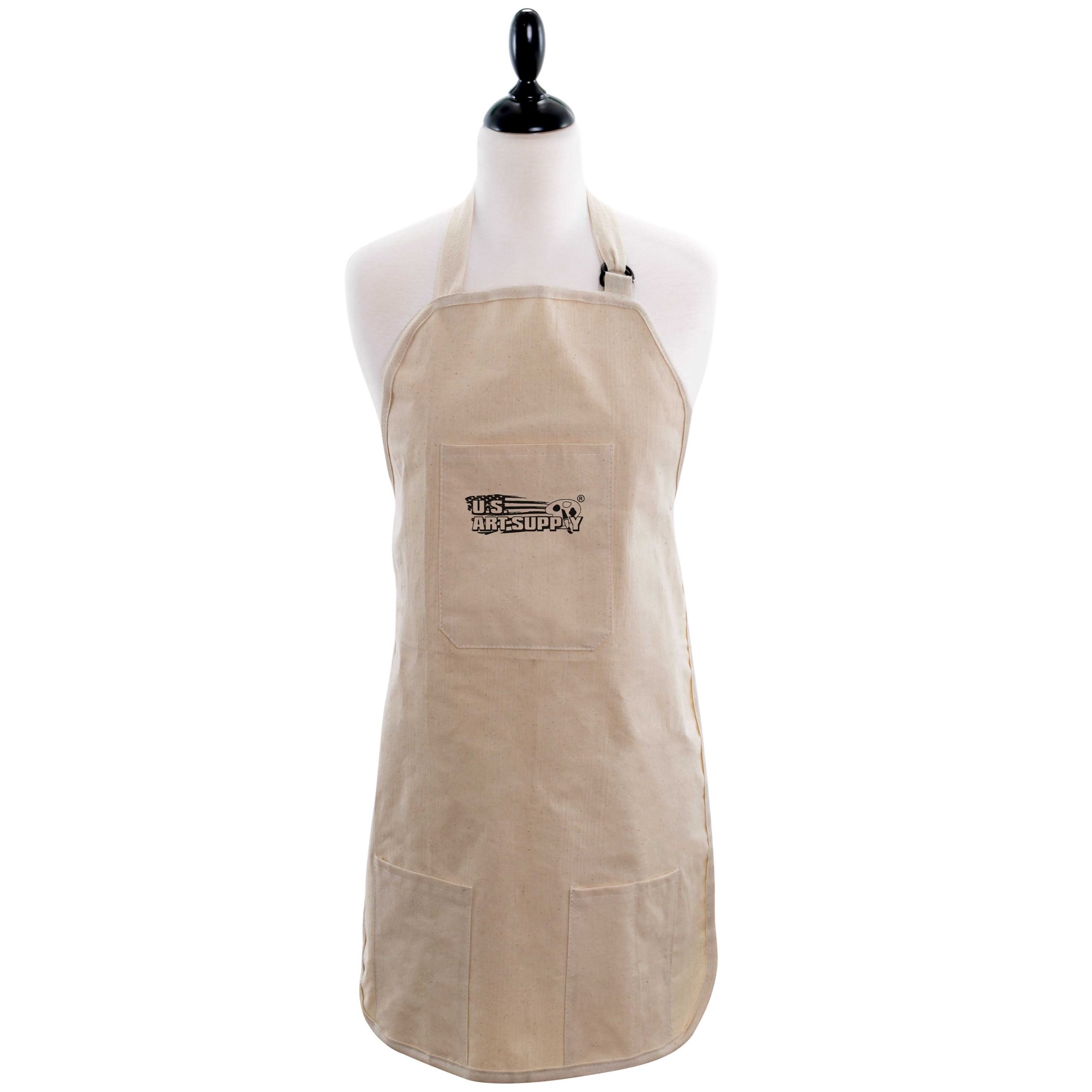 Large Canvas Adjustable Artist Apron (Size: 27-1/2 x 21)