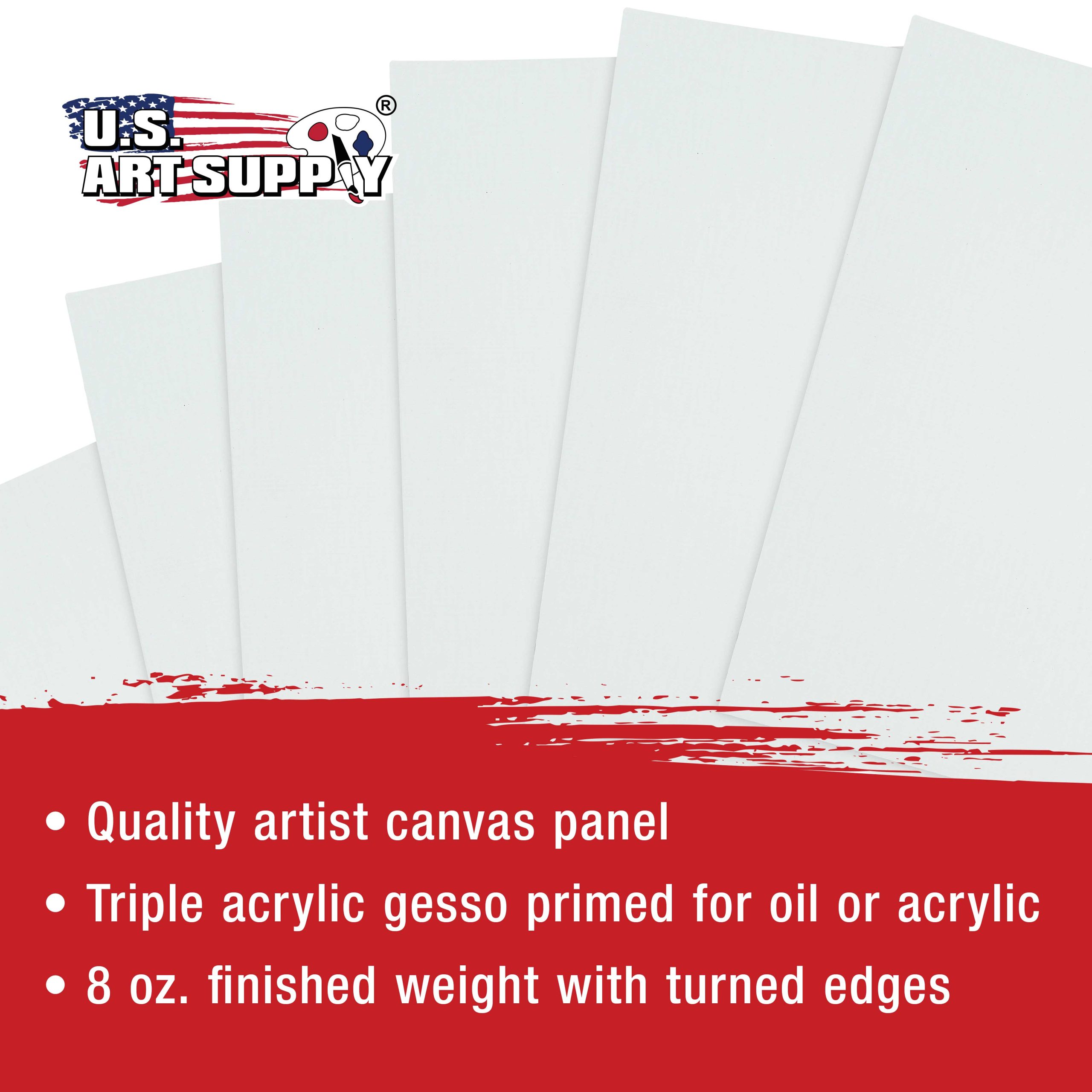 Square Variety Assortment Professional Artist Quality Acid Free Canvas Panels 12-Total Panels (2-EA: 12x12. 10x10. 8x8. 6x6. 5x5. 4x4) - Image 4