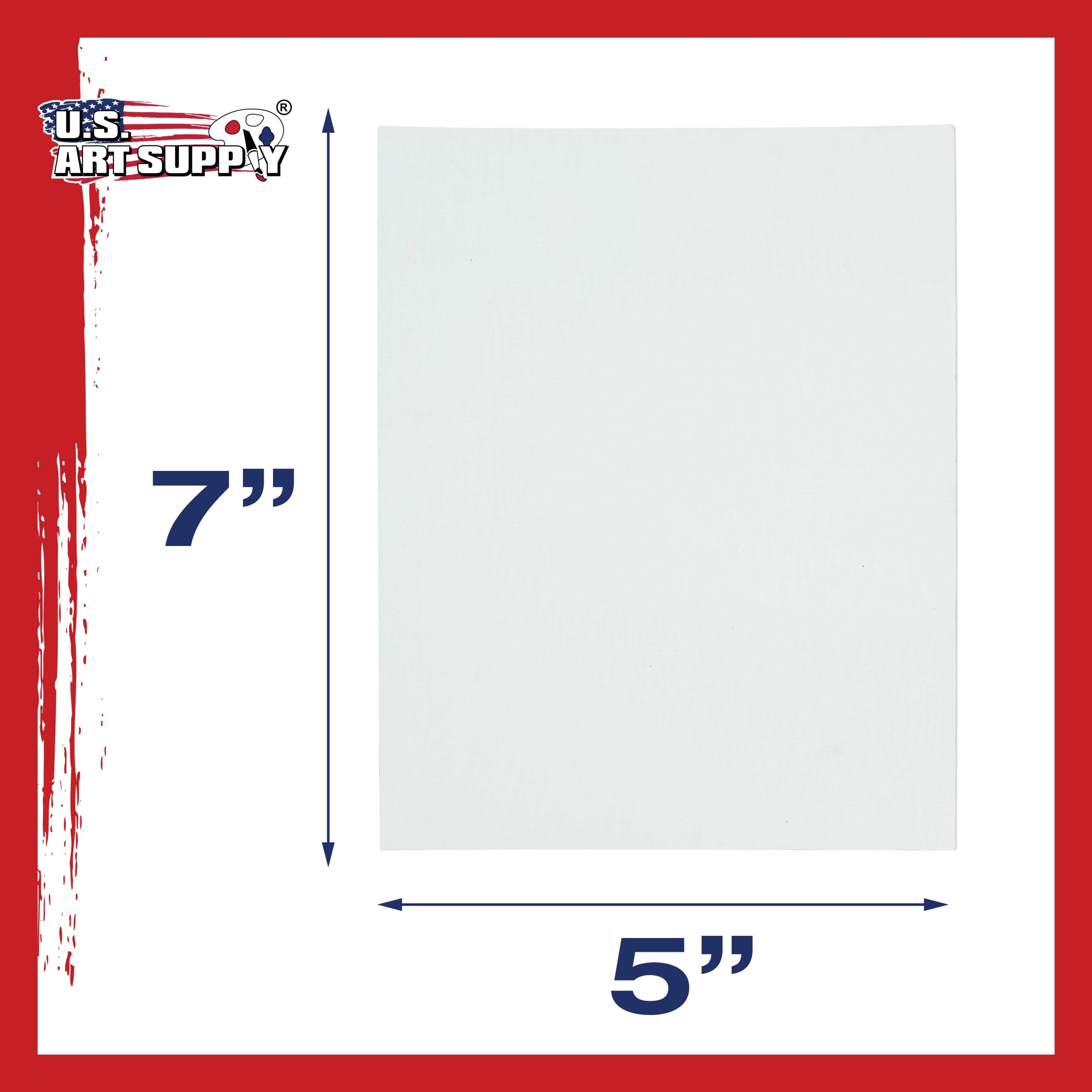 5 X 7 Inch Professional Art Canvas Board Panels 24 Pack - 8 Ounce Heavyweight Cotton Acid Free Canvases for Painting Acrylics and Watercolor (1 Case of 24 Single Canvas Painting Panels) - Image 3