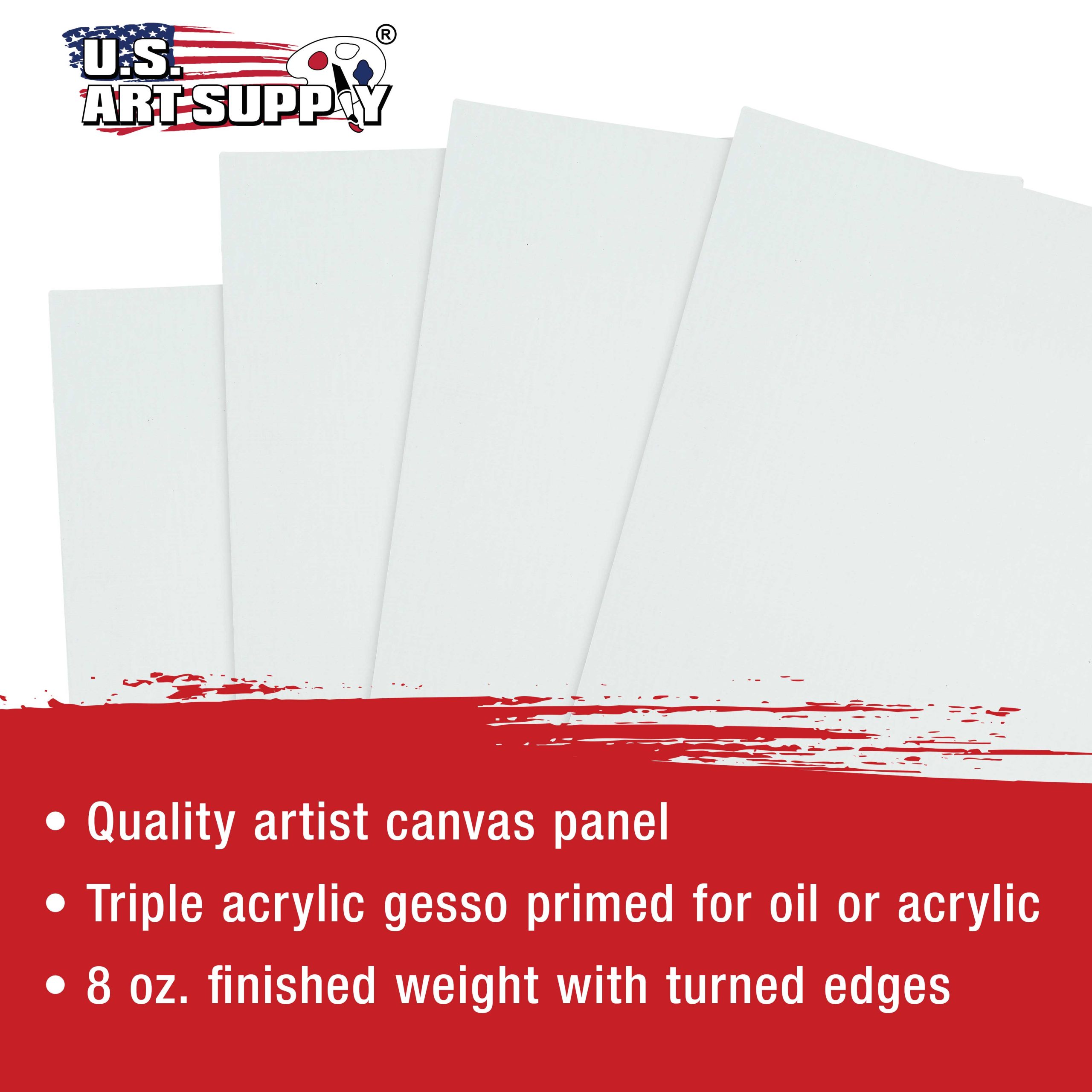 18 X 24 Inch Professional Art Canvas Board Panels 4 Pack - 8 Ounce Heavyweight Cotton Acid Free Canvases for Painting Acrylics and Watercolor (1 Case of 4 Single Canvas Painting Panels) - Image 4