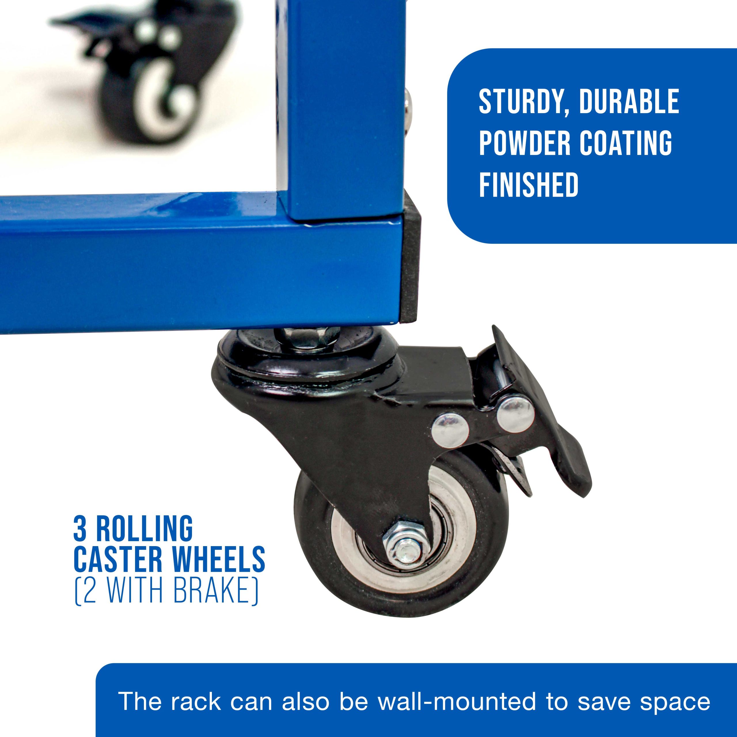25 Shelf Art Drying Rack for Classrooms and Studios - Mobile Wheels. Wall Mountable. 25 Removable Shelves - Stack Store Artwork - Image 5