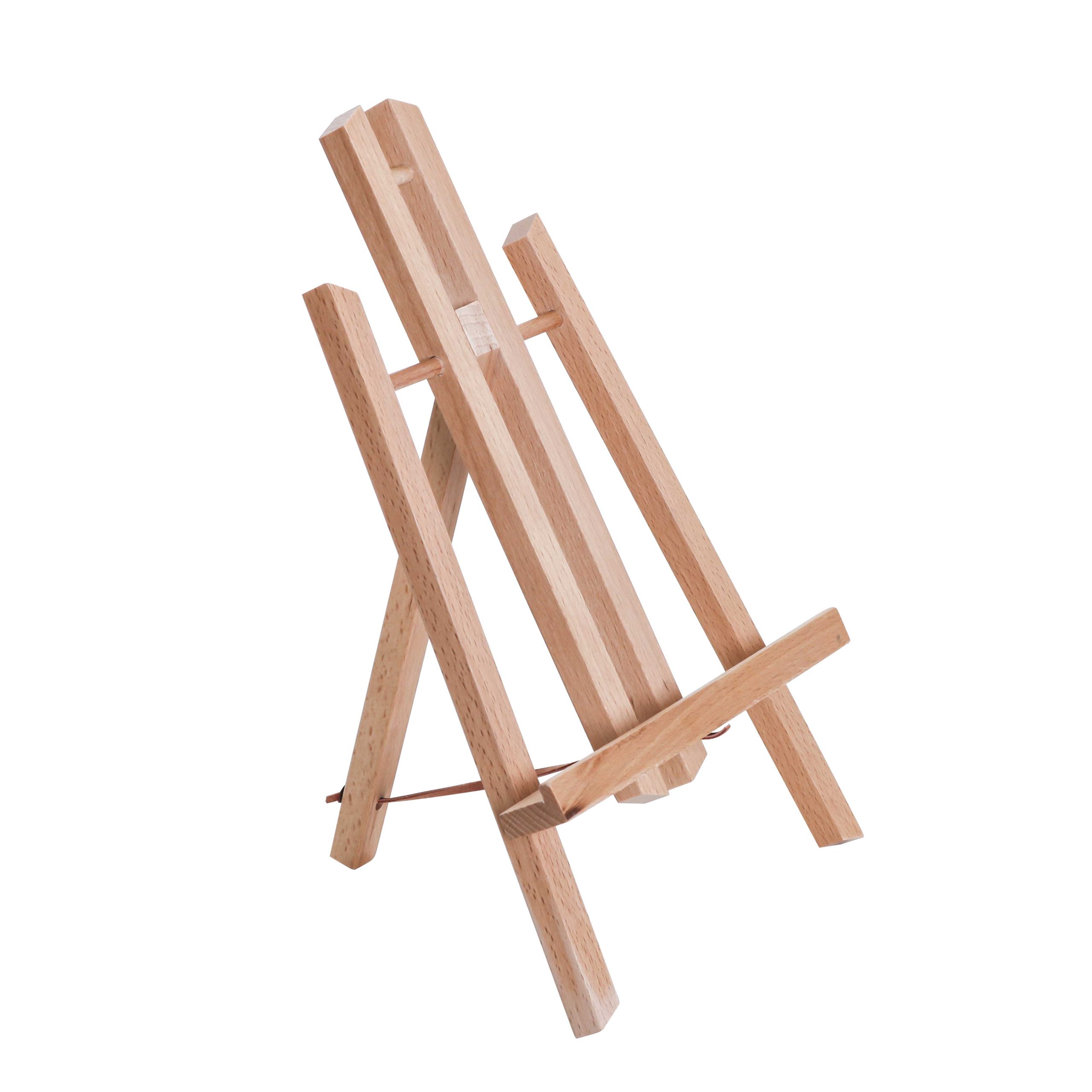 11 Small Tabletop Display Easel - Beechwood Artist A-Frame Display Stand. Wooden Easel for Painting. Canvas Stand. (Pack of 1) Classrooms Events Photo Picture Sign Holder