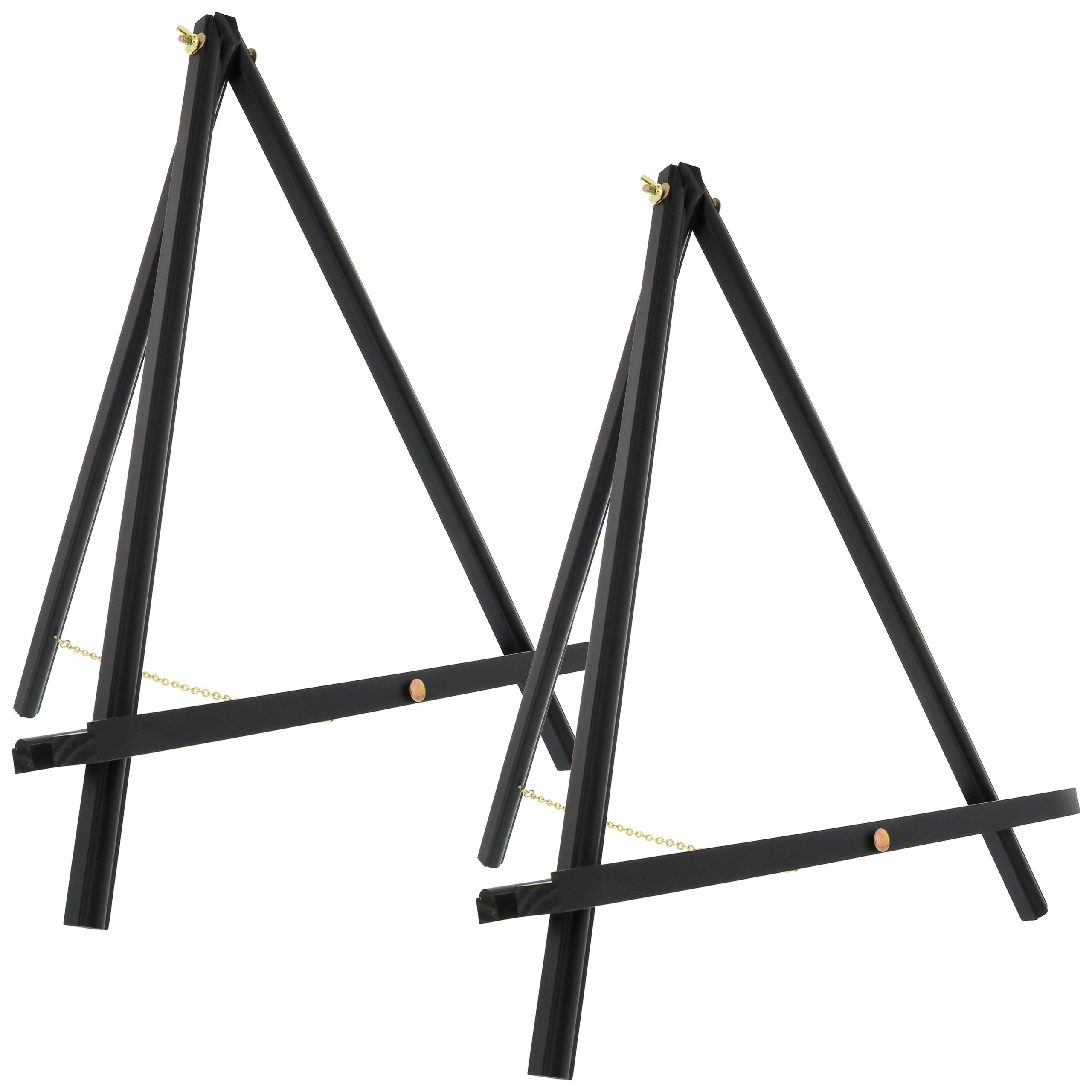 20 Black Wood Tabletop Easel (2 Pack) - Adjustable A-Frame Canvas Stand for Painting Party & Signs - Table Top Easel for Painting. Canvas Holder. Crafts. Photos. Pictures