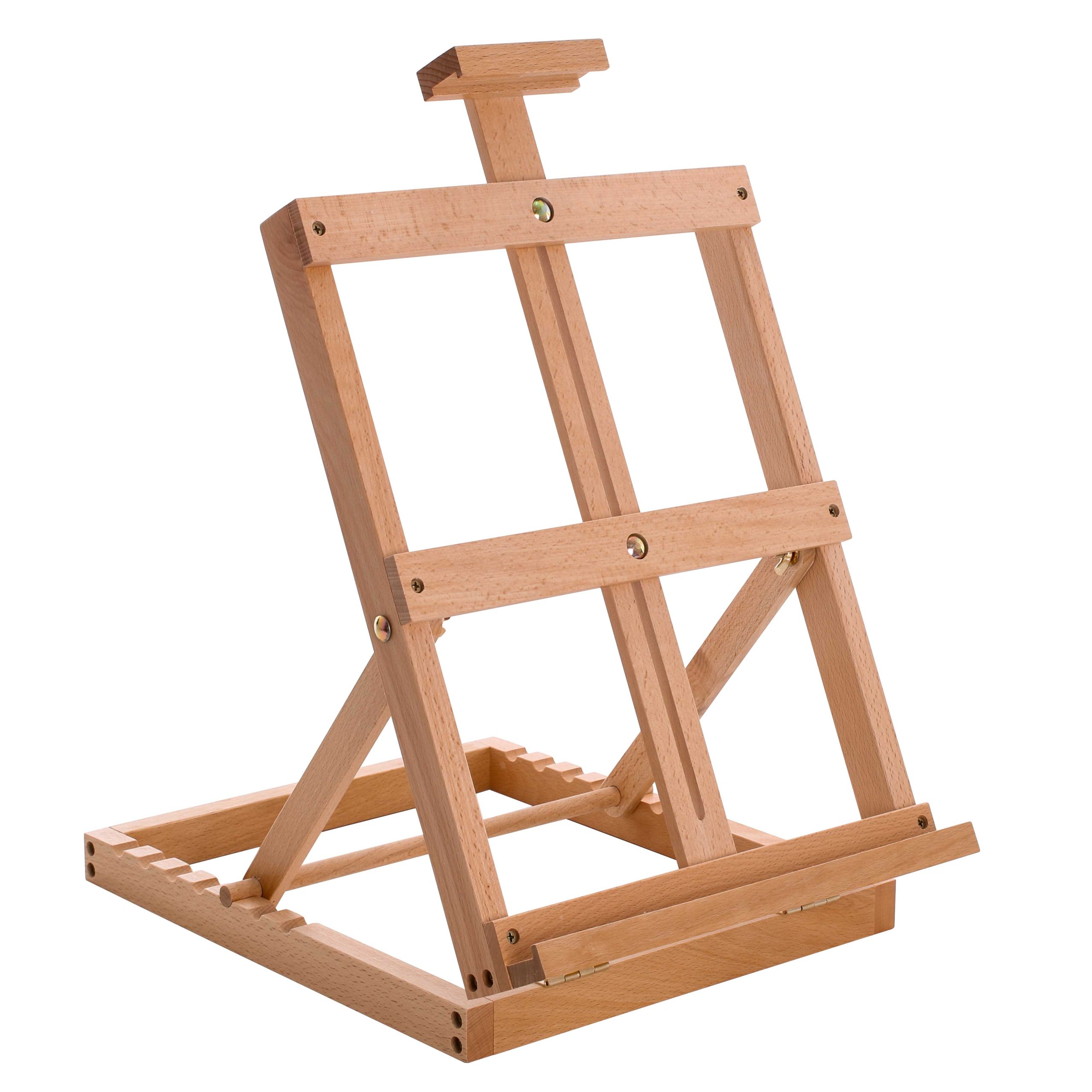 Venice Heavy Duty H-Frame Tabletop Easel - Artist Studio Desktop Drawing Table. Portable Drafting Table. Adjustable Art Board. Tabletop Easel for Painting. Holds Up to 23 Canvas
