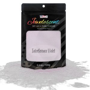 Jewelescent Mica Pearl Pigment Powder. Interference Violet 3.5 oz (100g) Pouch - Cosmetic Grade. Epoxy Resin Color Pigment. Mica Powder for Resin. Soap. Slime. Candle Dye. Art. Crafts