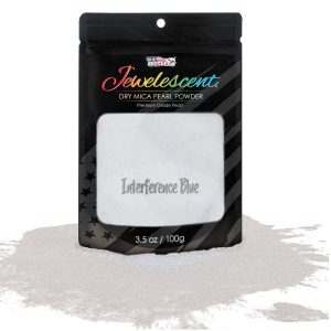Jewelescent Mica Pearl Pigment Powder. Interference Blue 3.5 oz (100g) Pouch - Cosmetic Grade. Epoxy Resin Color Pigment. Mica Powder for Resin. Soap. Slime. Candle Dye. Art. Crafts