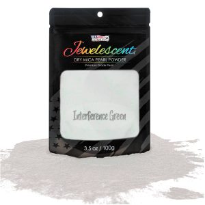 Jewelescent Mica Pearl Pigment Powder. Interference Green 3.5 oz (100g) Pouch - Cosmetic Grade. Epoxy Resin Color Pigment. Mica Powder for Resin. Soap. Slime. Candle Dye. Art. Crafts