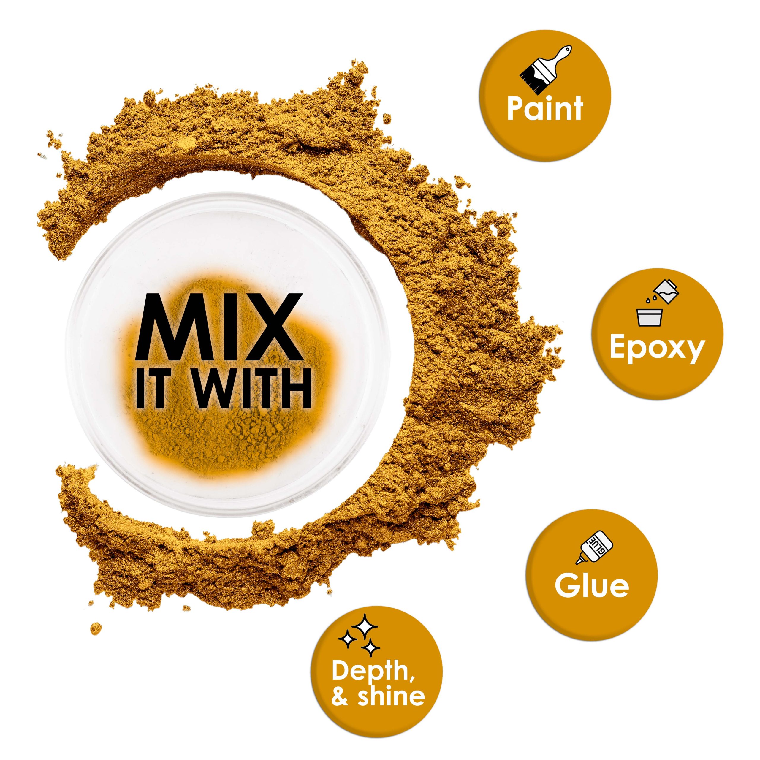 Jewelescent Mica Pearl Pigment Powder. Interference Gold 3.5 oz (100g) Pouch - Cosmetic Grade. Epoxy Resin Color Pigment. Mica Powder for Resin. Soap. Slime. Candle Dye. Art. Crafts - Image 3