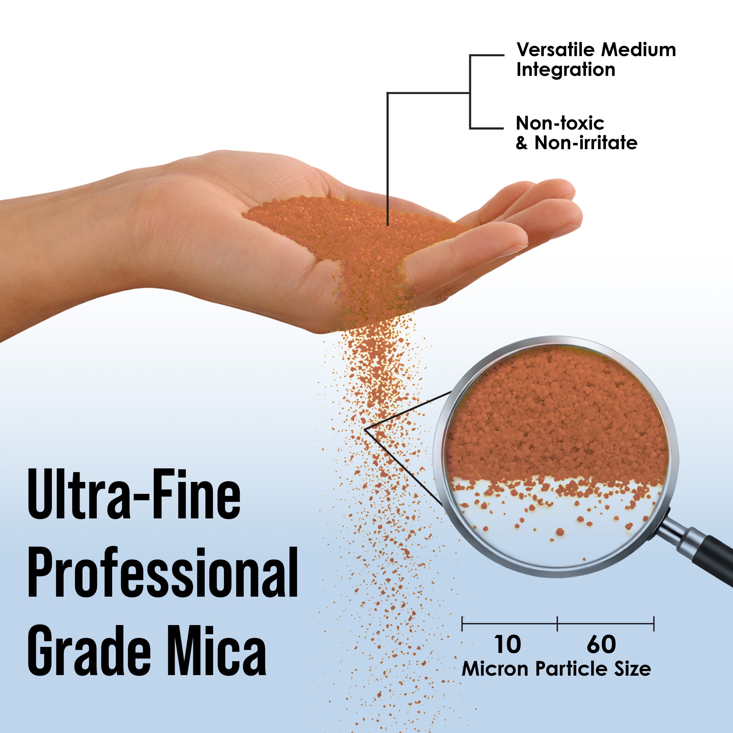 Jewelescent Mica Pearl Pigment Powder. Interference Copper 3.5 oz (100g) Pouch - Cosmetic Grade. Epoxy Resin Color Pigment. Mica Powder for Resin. Soap. Slime. Candle Dye. Art. Crafts - Image 2
