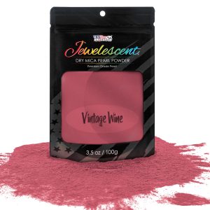Jewelescent Mica Pearl Pigment Powder. Interference Vintage Wine 3.5 oz (100g) Pouch - Cosmetic Grade. Epoxy Resin Color Pigment. Mica Powder for Resin. Soap. Slime. Candle Dye. Art