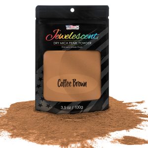 Jewelescent Mica Pearl Pigment Powder. Interference Coffee Brown 3.5 oz (100g) Pouch - Cosmetic Grade. Epoxy Resin Color Pigment. Mica Powder for Resin. Soap. Slime. Candle Dye. Art