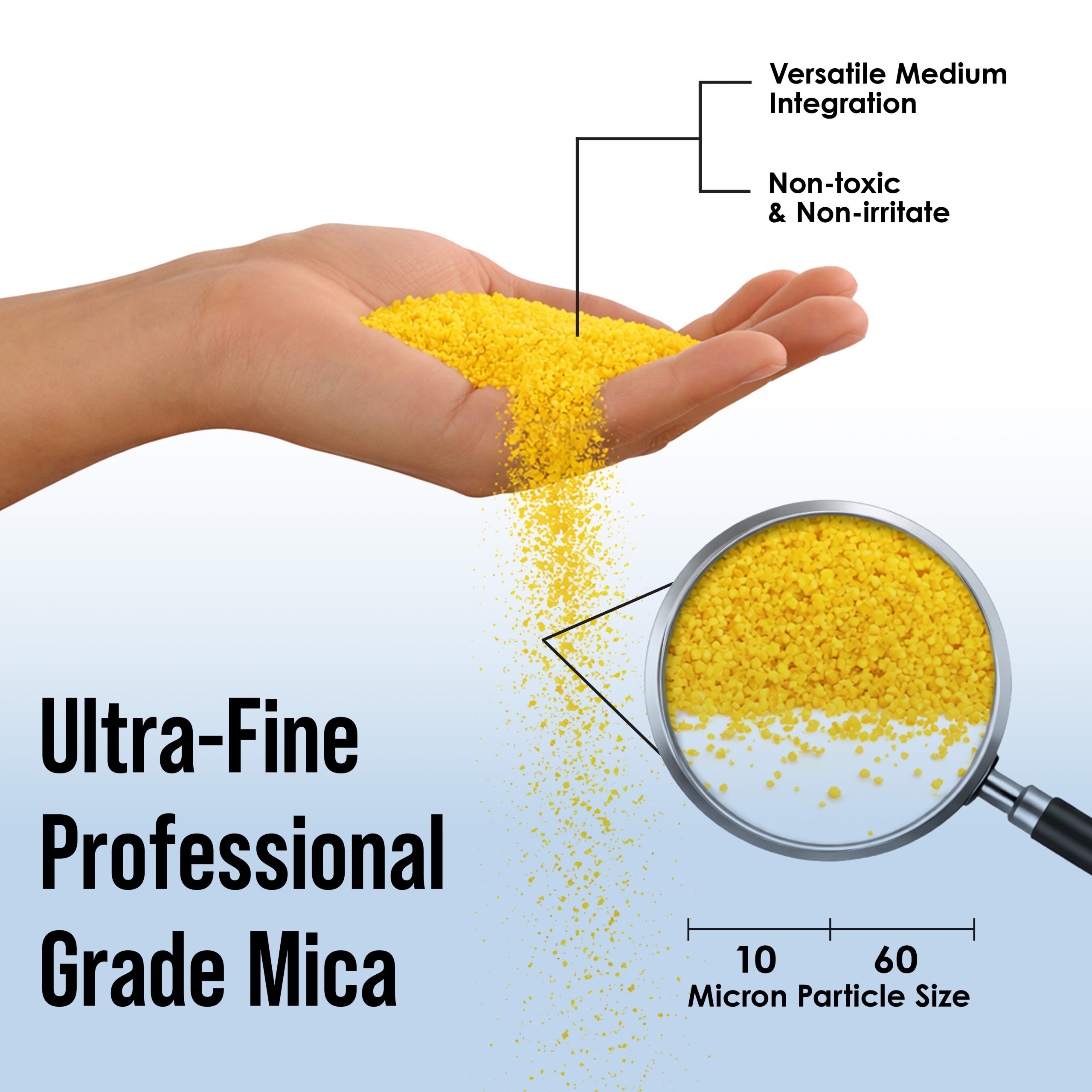 Jewelescent Mica Pearl Pigment Powder. Lemon Zest 3.5 oz (100g) Pouch - Cosmetic Grade. Epoxy Resin Color Pigment. Mica Powder for Resin. Soap. Slime. Candle Dye. Art - Image 2