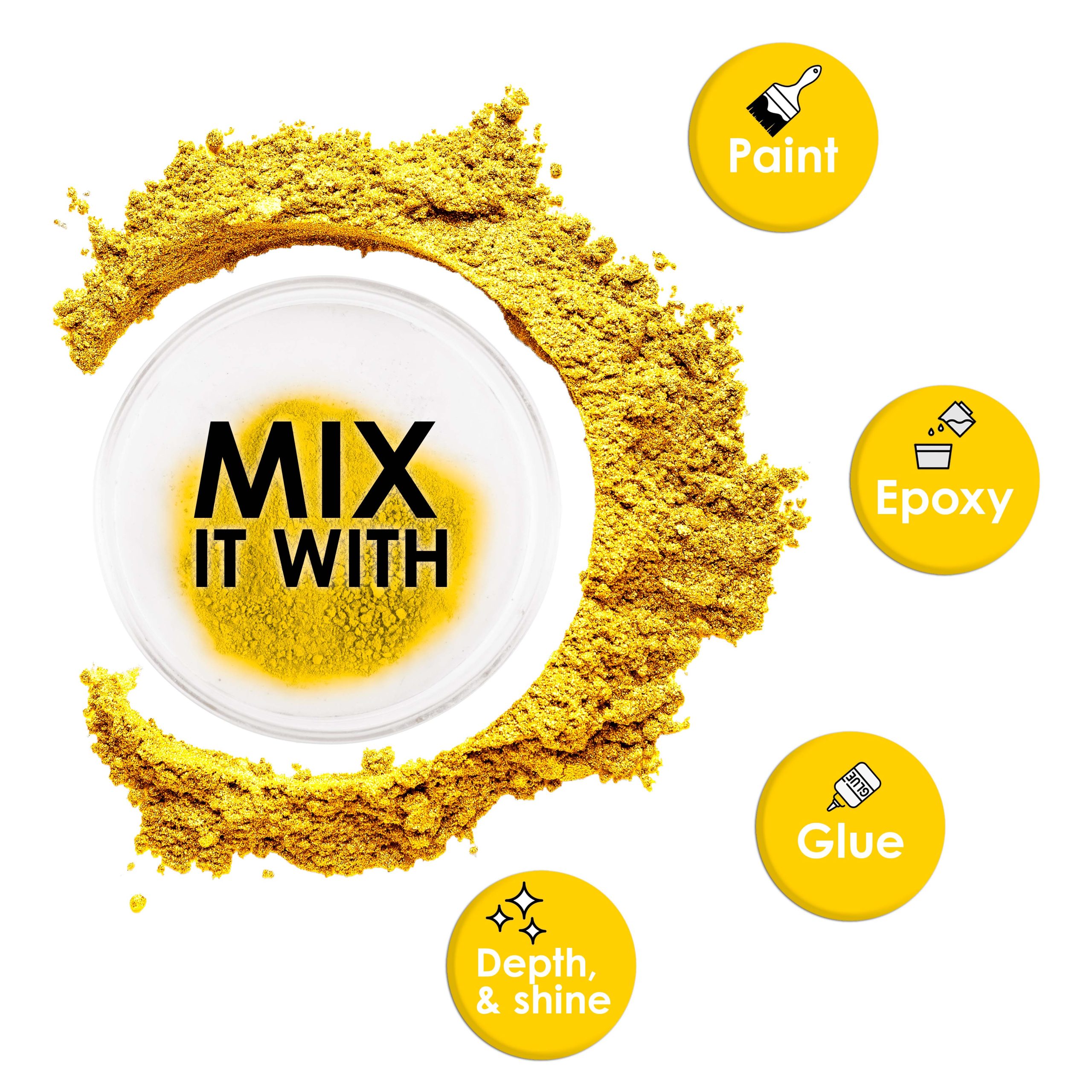 Jewelescent Mica Pearl Pigment Powder. Lemon Zest 3.5 oz (100g) Pouch - Cosmetic Grade. Epoxy Resin Color Pigment. Mica Powder for Resin. Soap. Slime. Candle Dye. Art - Image 3