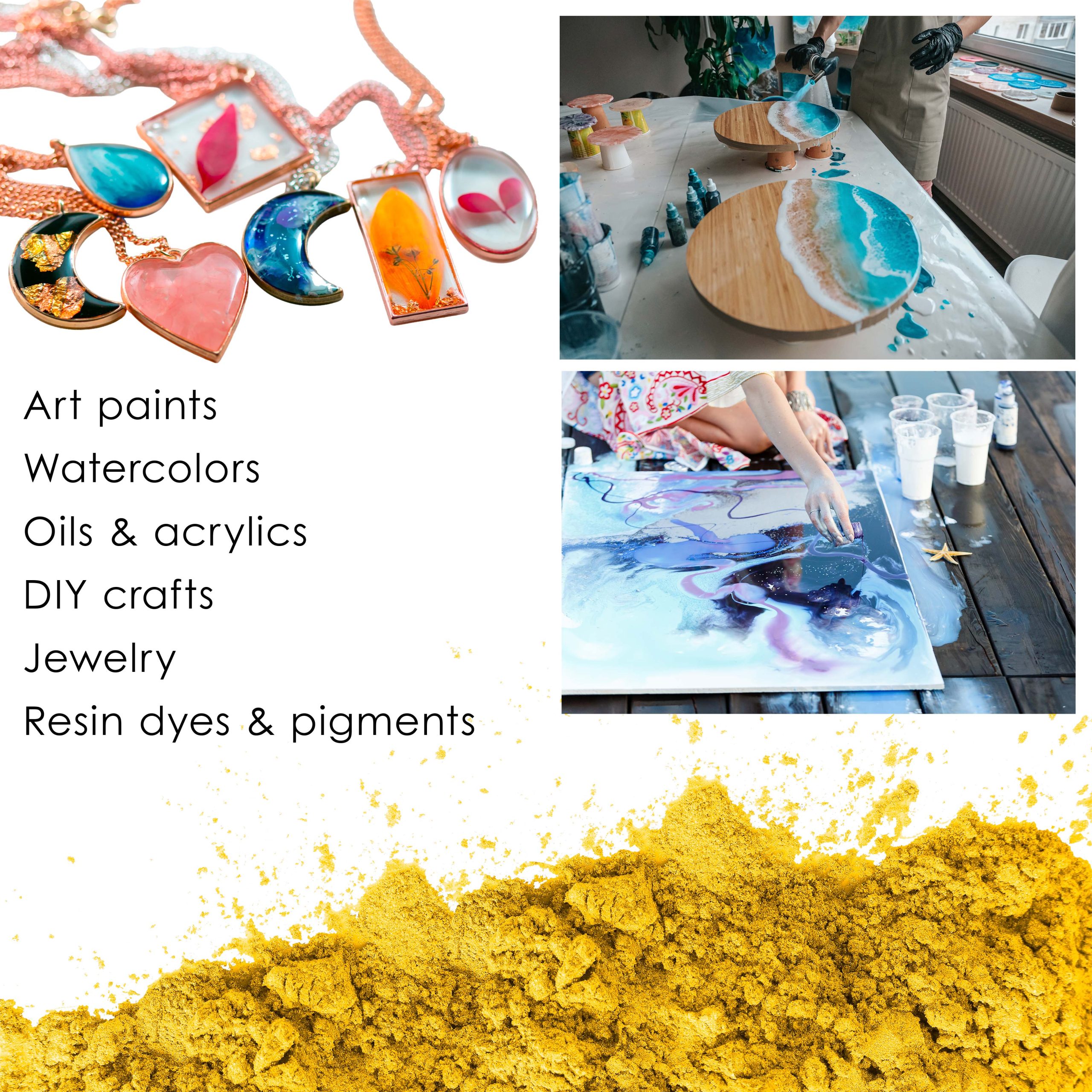 Jewelescent Mica Pearl Pigment Powder. Lemon Zest 3.5 oz (100g) Pouch - Cosmetic Grade. Epoxy Resin Color Pigment. Mica Powder for Resin. Soap. Slime. Candle Dye. Art - Image 6