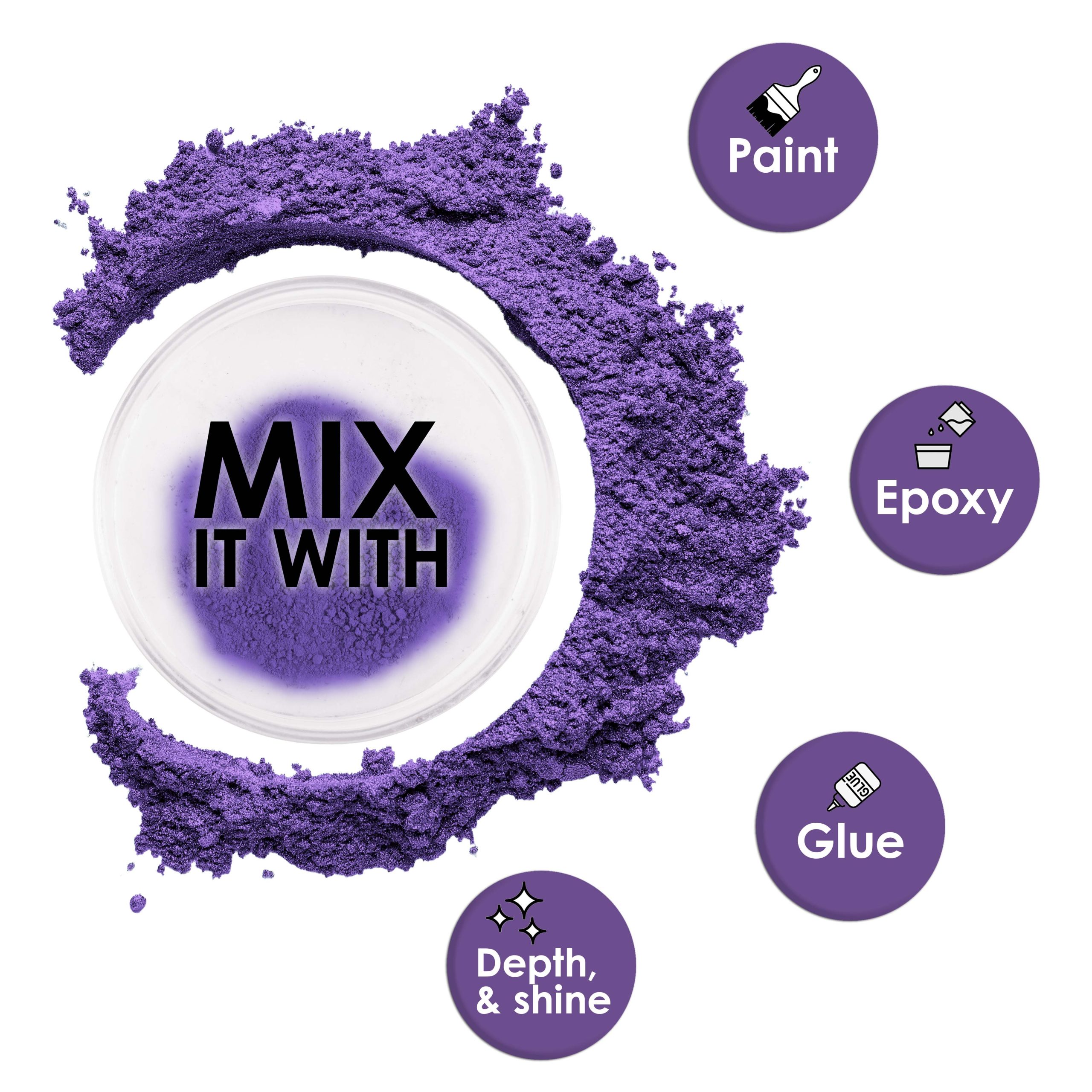 Jewelescent Mica Pearl Pigment Powder. Plum Crazy 3.5 oz (100g) Pouch - Cosmetic Grade. Epoxy Resin Color Pigment. Mica Powder for Resin. Soap. Slime. Candle Dye. Art. Crafts - Image 3