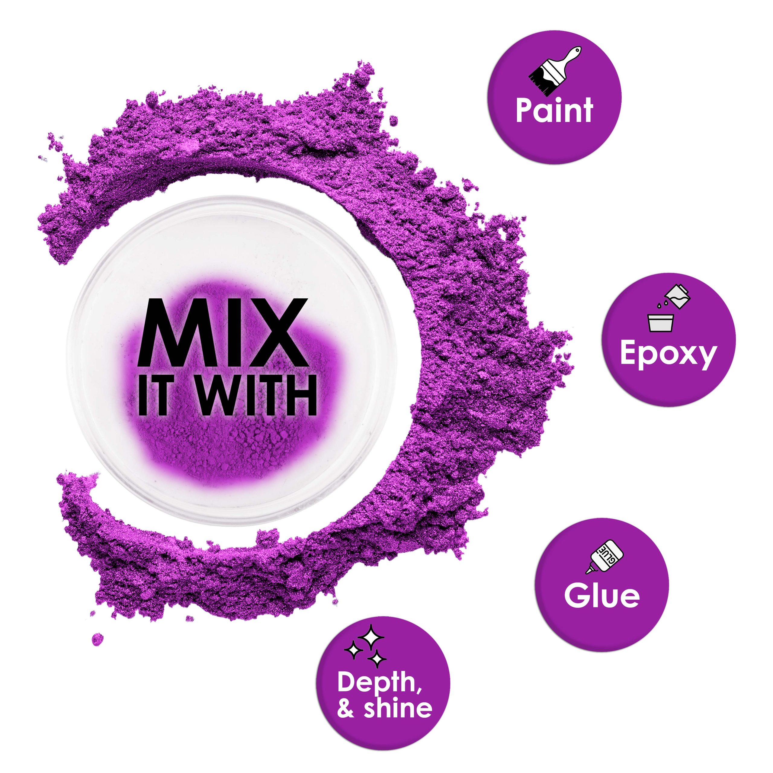 Jewelescent Mica Pearl Pigment Powder. Magenta 3.5 oz (100g) Pouch - Cosmetic Grade. Epoxy Resin Color Pigment. Mica Powder for Resin. Soap. Slime. Candle Dye. Art. Crafts - Image 3