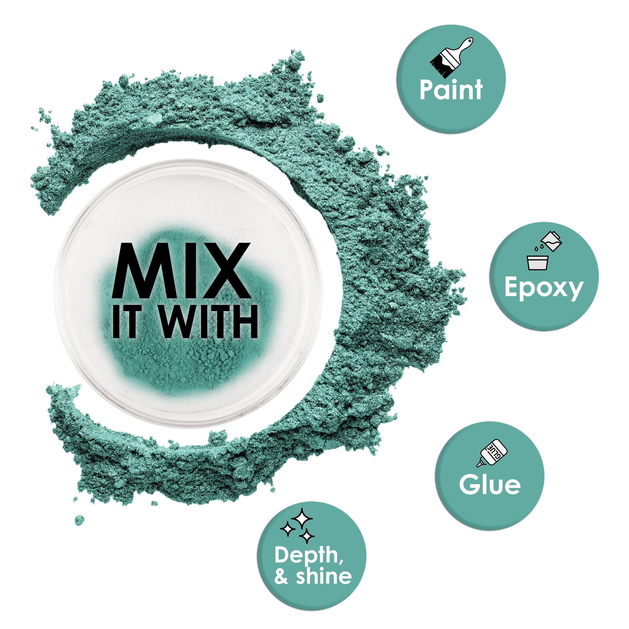 Jewelescent Mica Pearl Pigment Powder. Green Forest 3.5 oz (100g) Pouch - Cosmetic Grade. Epoxy Resin Color Pigment. Mica Powder for Resin. Soap. Slime. Candle Dye. Art. Crafts - Image 3