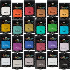 Jewelescent Mica Pearl Pigment Powder Kit. 24 Master Colors. 3.5 oz (100g) Pouches - Cosmetic Grade. Epoxy Resin Color Pigment. Mica Powder for Resin. Soap. Slime. Candle Dye. Art