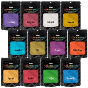 Jewelescent Mica Pearl Pigment Powder Kit. 12 Deluxe Colors. 3.5 oz (100g) Pouches - Cosmetic Grade. Epoxy Resin Color Pigment. Mica Powder for Resin. Soap. Slime. Candle Dye. Art