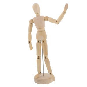 Wood 8 Artist Drawing Manikin Articulated Mannequin with Base and Flexible Body - Perfect For Drawing the Human Figure (8 Female)