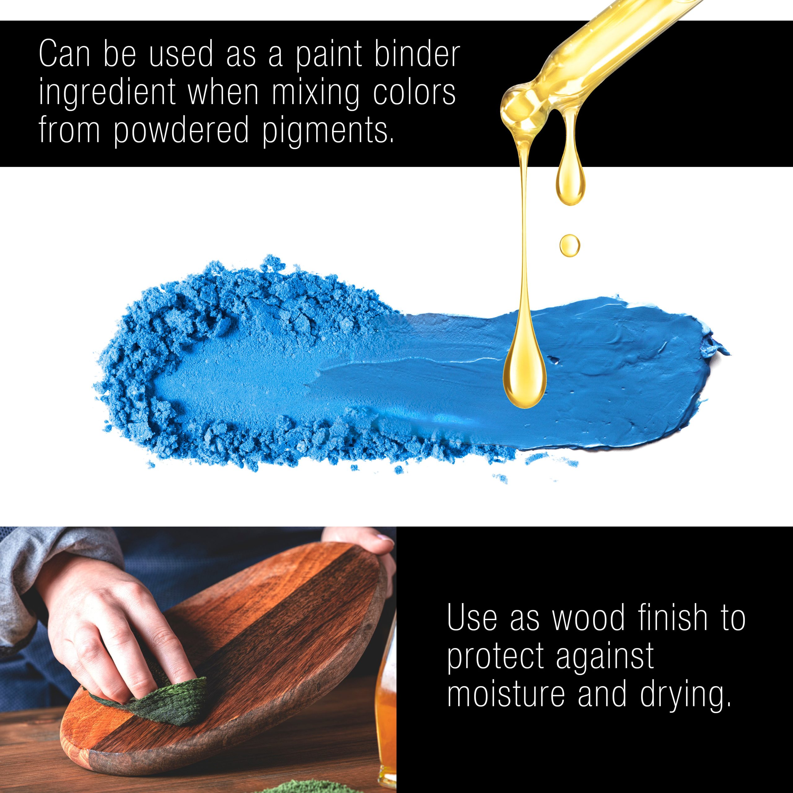 Refined Linseed Oil. 125ml (4.2 oz) Fluid Medium - Linseed Oil for Wood. Painting Mediums & Wood Finishing - Image 4