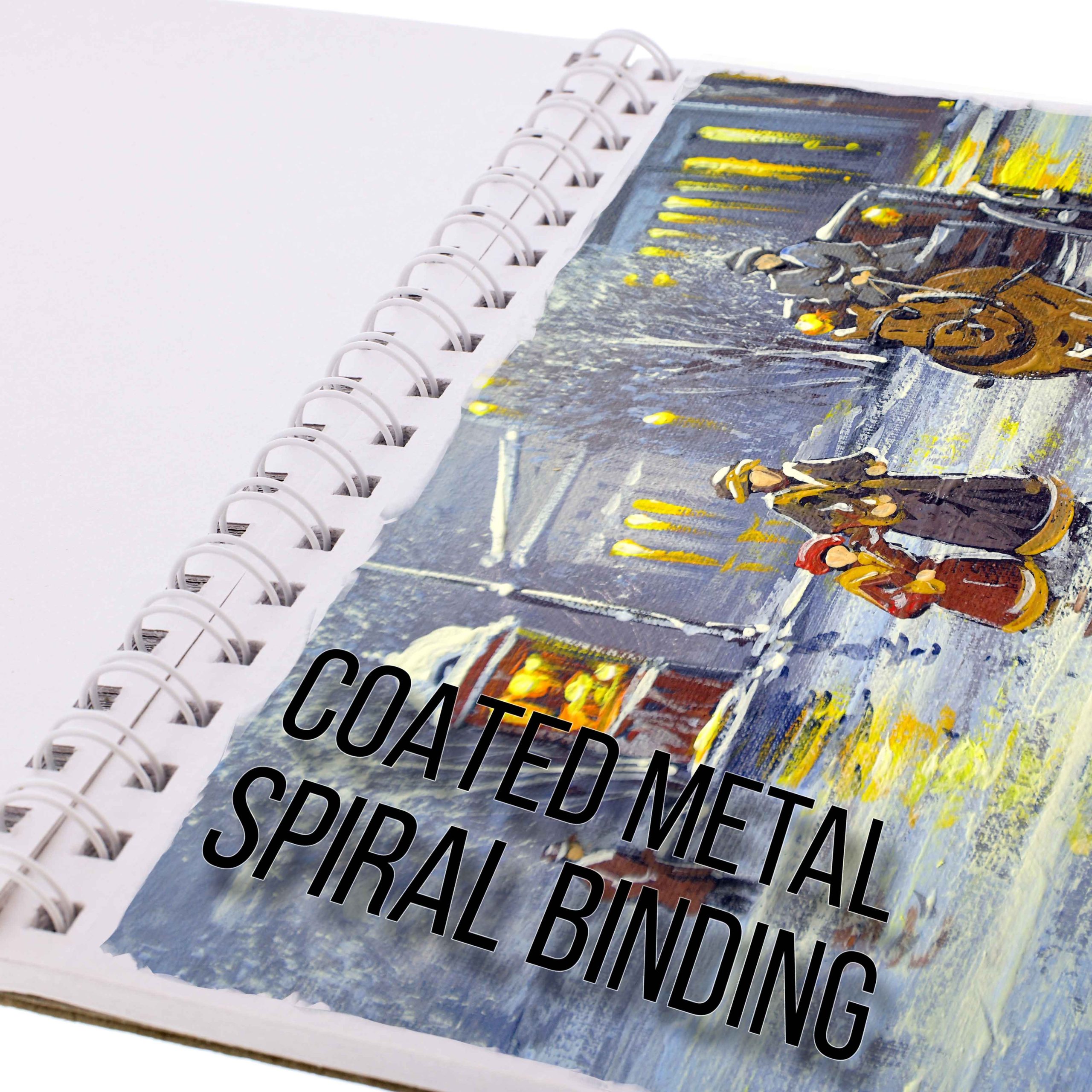 9x12 Premium Heavy-Weight Acrylic Painting Paper Pad. 246lb (400gsm). 2 Pack. 12 Sheets. Spiral Bound. for Acrylic Paint - Image 4