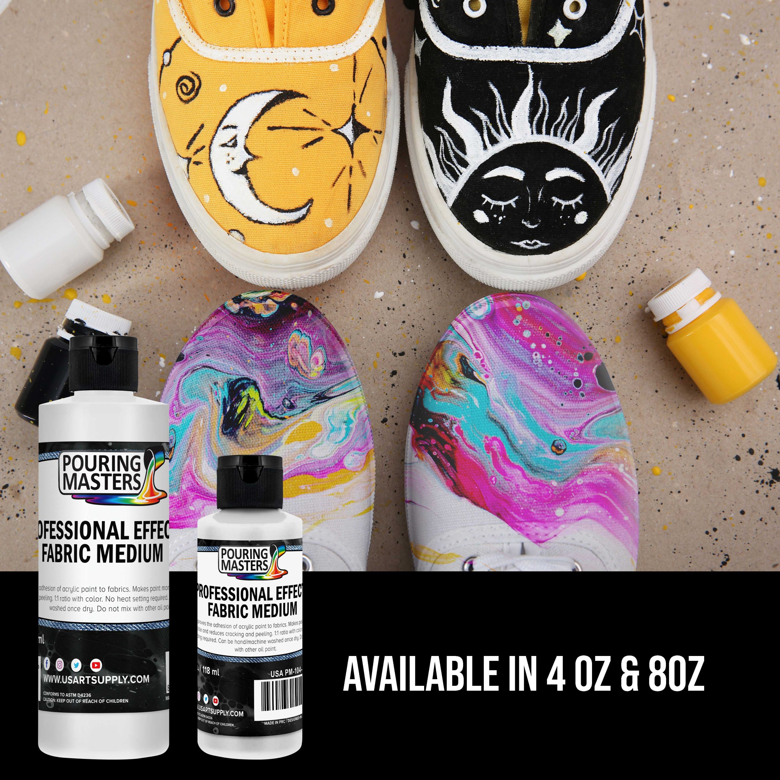 Professional Effects Fabric Medium 8oz. Extender. Improves Paint Adhesion to Textiles - Fabric Medium for Acrylic Paint on Textile Increases Flexibility and Transparency - Image 5