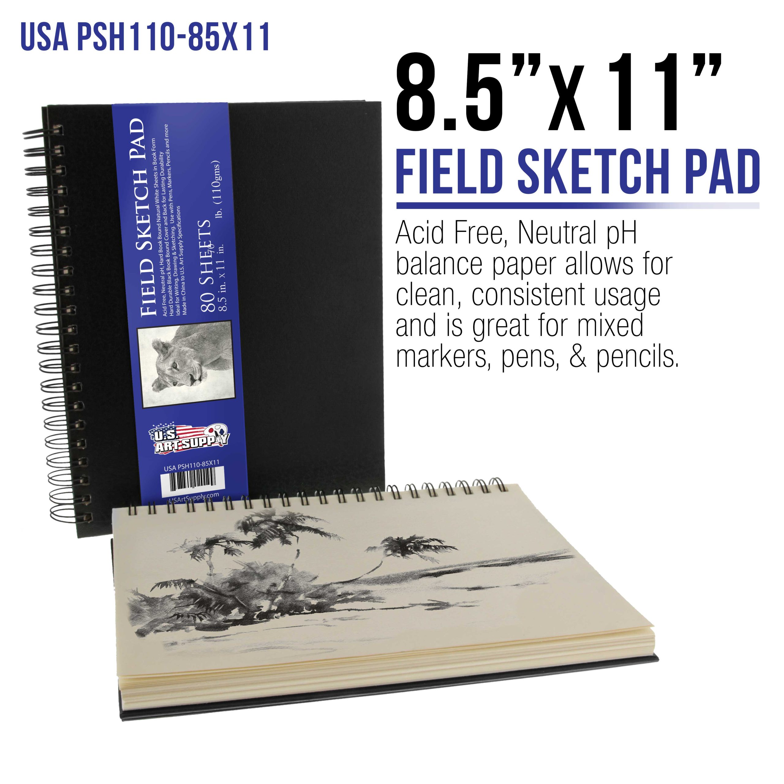Artist Essentials 20-Piece Set: Watercolor Paper. Sketchbooks & Brush Art Kit - Versatile Drawing. Sketching & Painting Supplies for Beginners to Professionals - Image 5