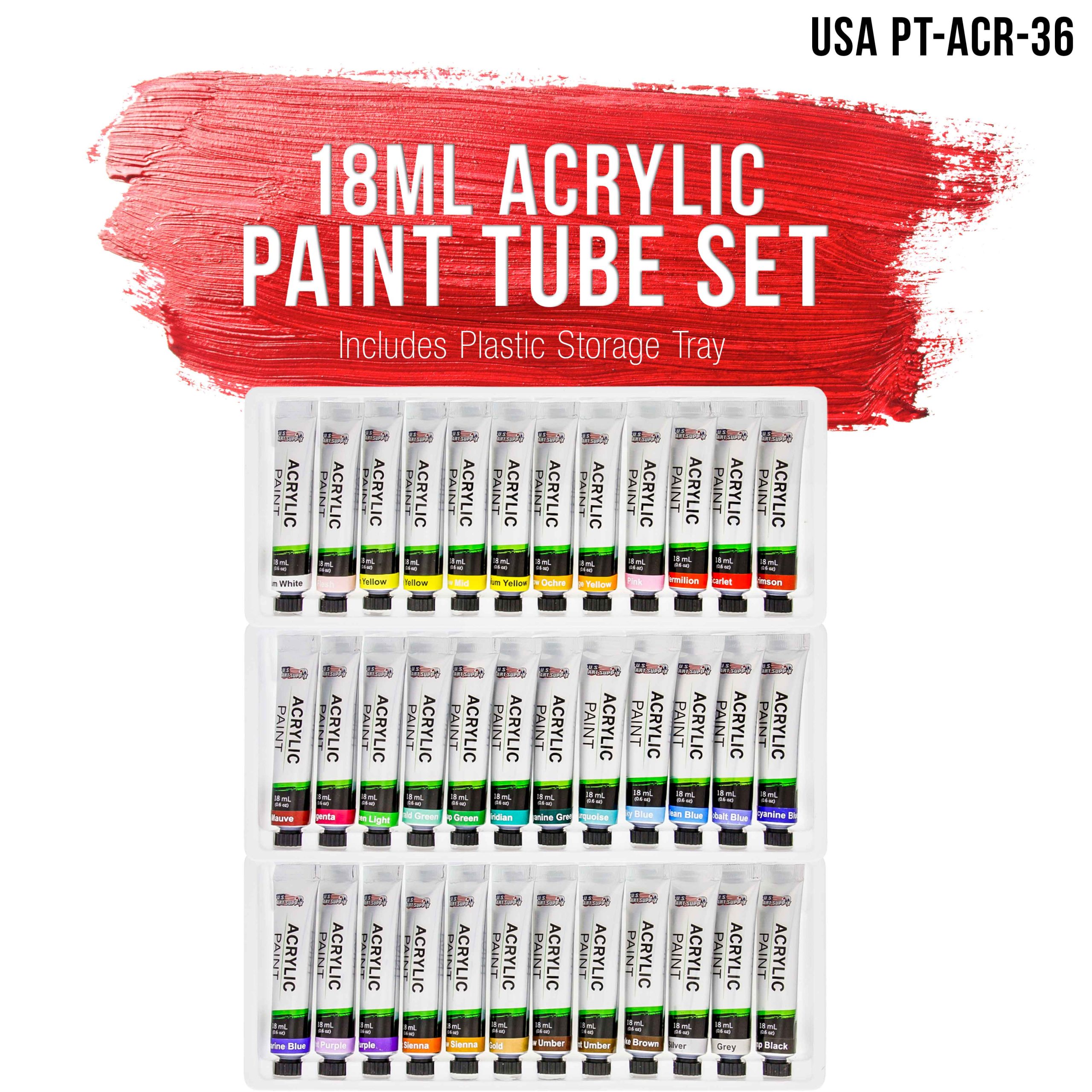 36 Color Professional Acrylic Paint Set in 12ml Tubes - Art Painting Supplies for Adults. Artists. Students. Beginners - Canvas Portrait Paintings - Image 2
