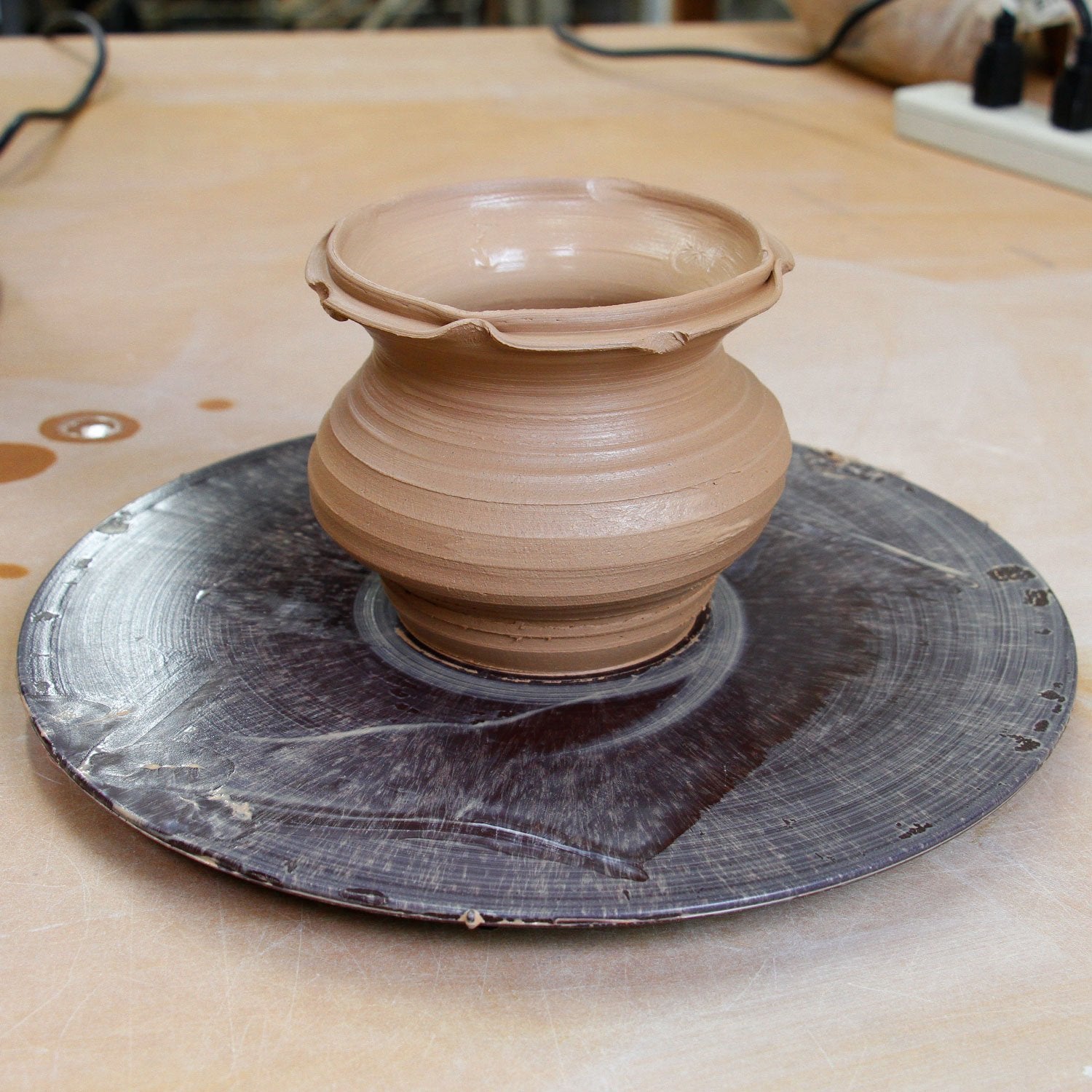 11 Round Plastic Pottery Wheel Bats. Set of 2 - Durable. Balanced Bat for Use Spinning Clay & Making Ceramics - Design To Only Fit Pottery Wheel - Image 3