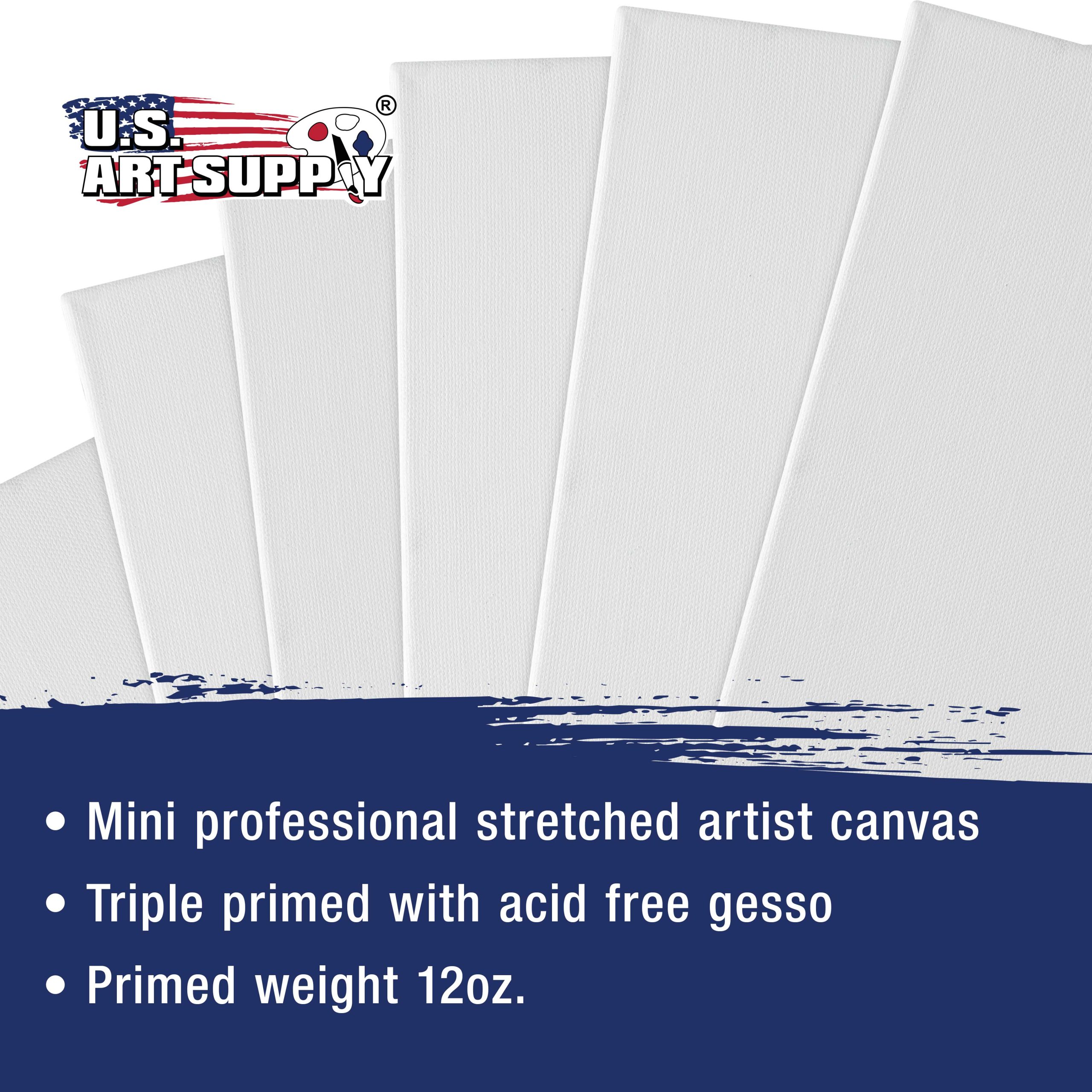 3 x 3 Mini Professional Primed Stretched Canvas - 24 Pack - Image 4